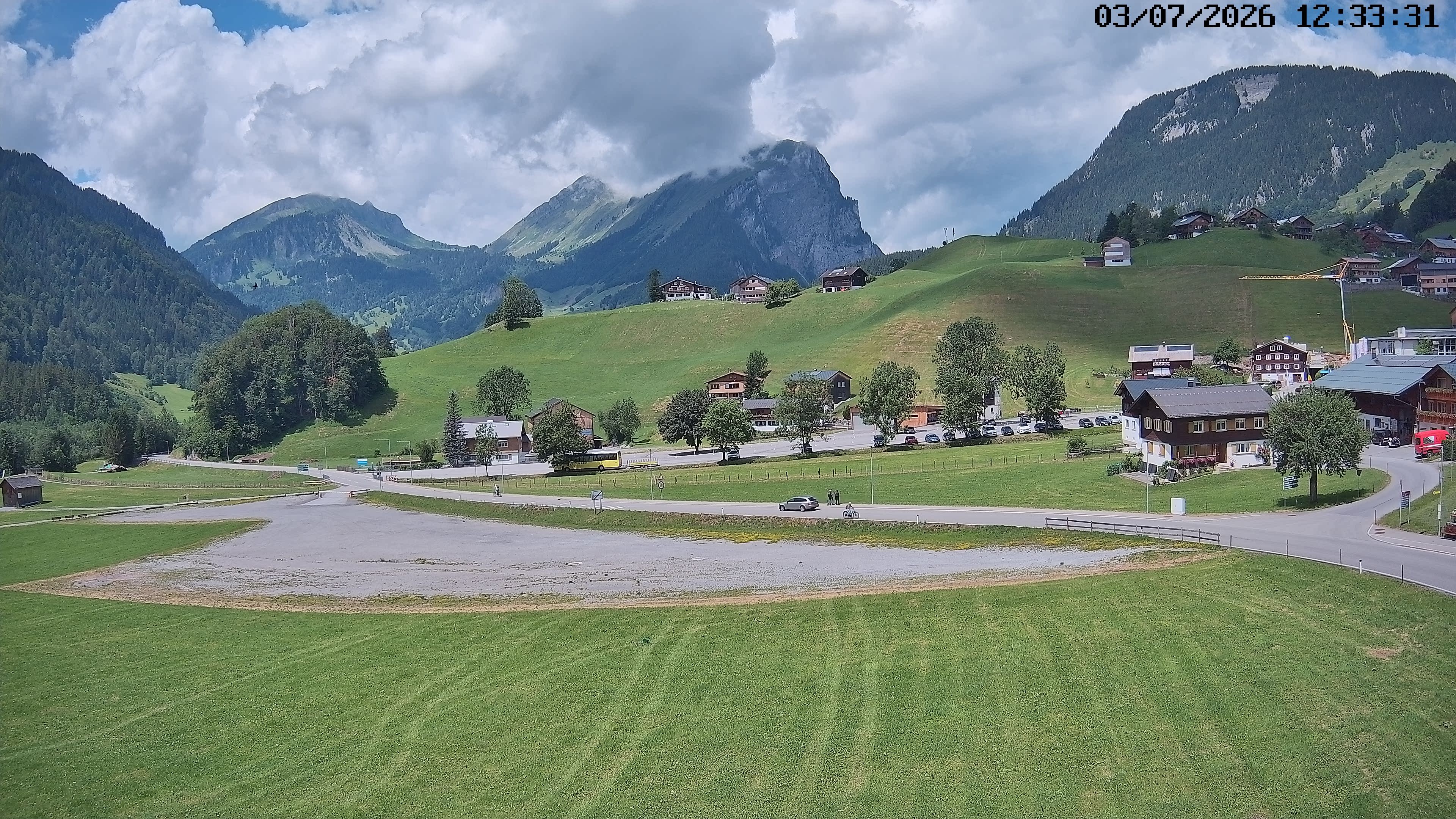 Archiv Foto Webcam Schoppernau: Ausblick Hotel Elisabeth