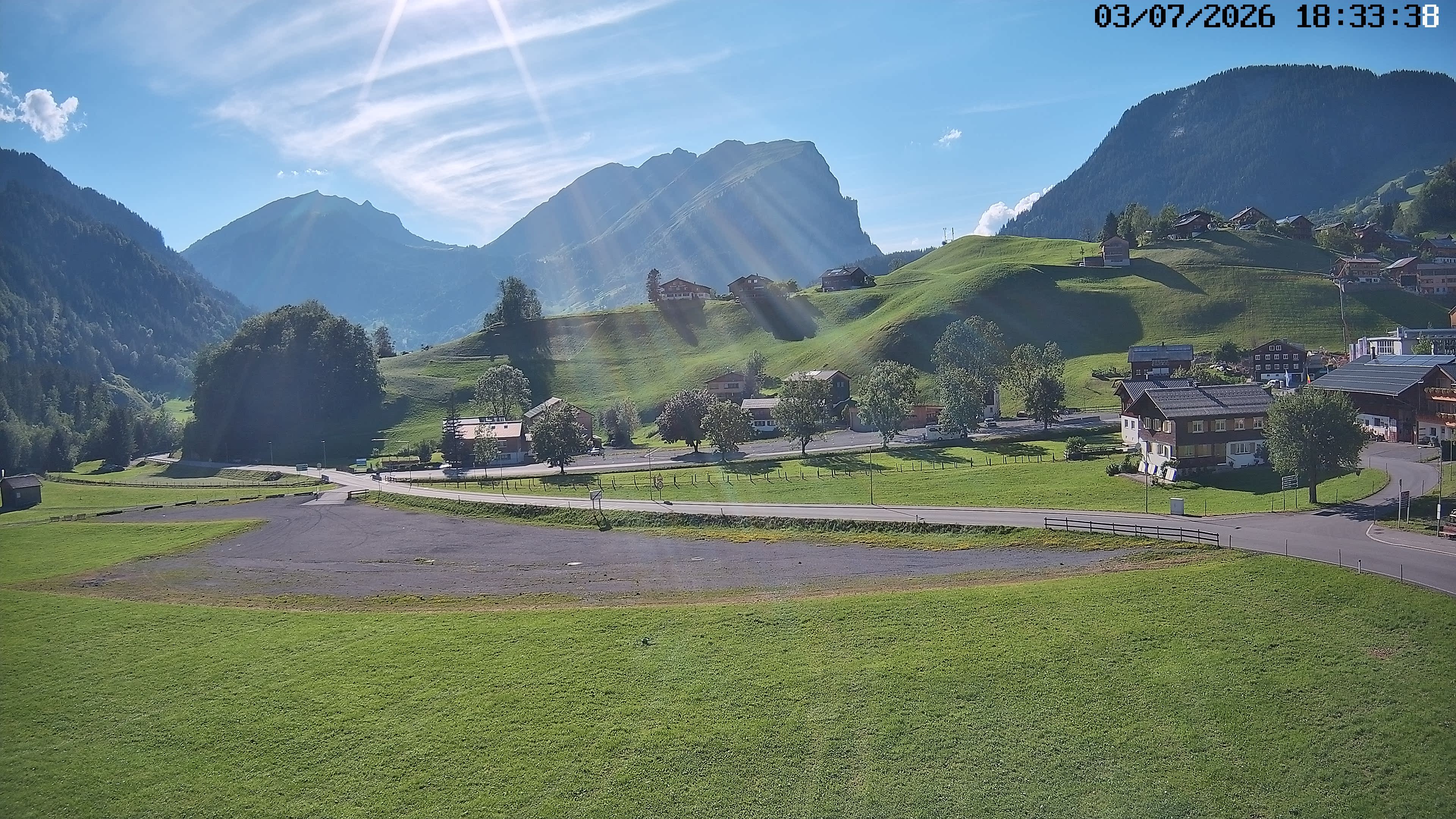 Archiv Foto Webcam Schoppernau: Ausblick Hotel Elisabeth