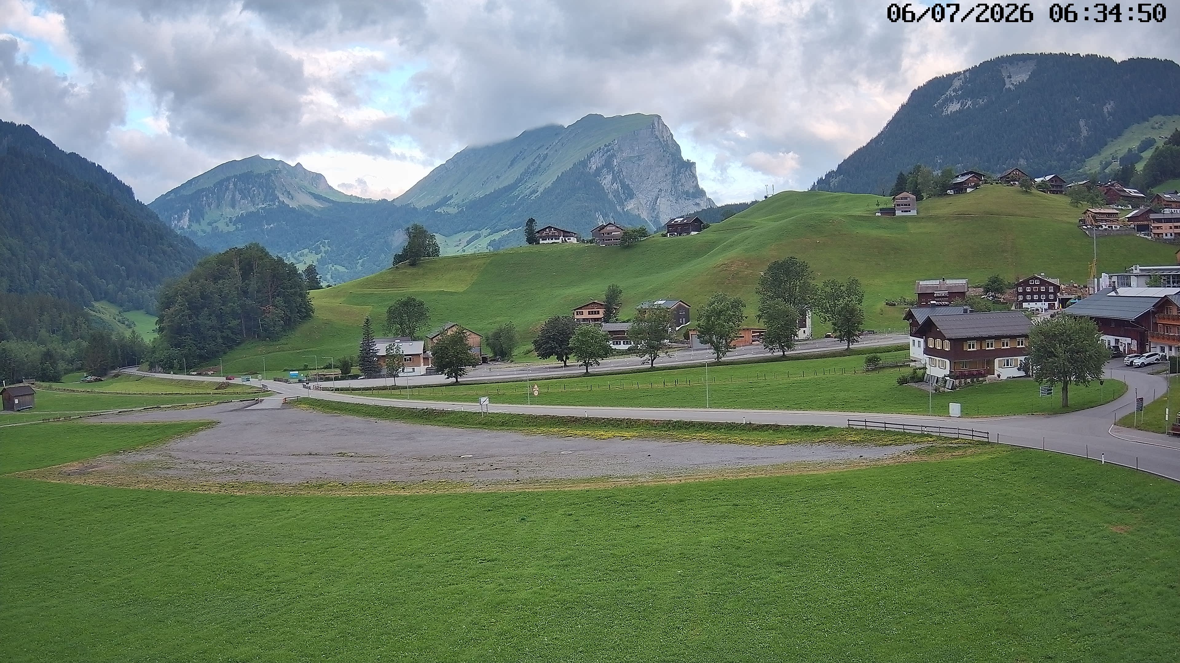 Archiv Foto Webcam Schoppernau: Ausblick Hotel Elisabeth