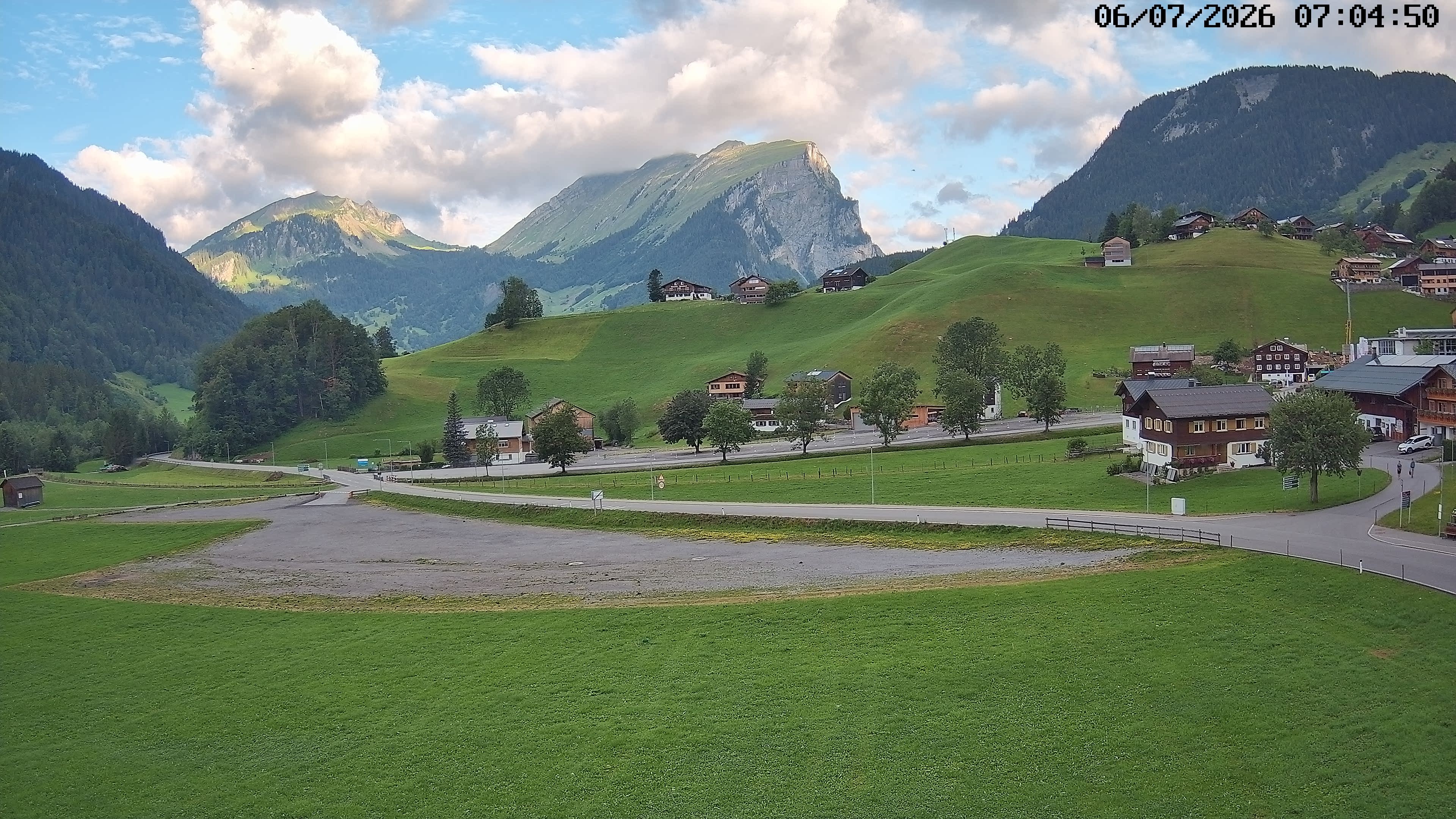Archiv Foto Webcam Schoppernau: Ausblick Hotel Elisabeth