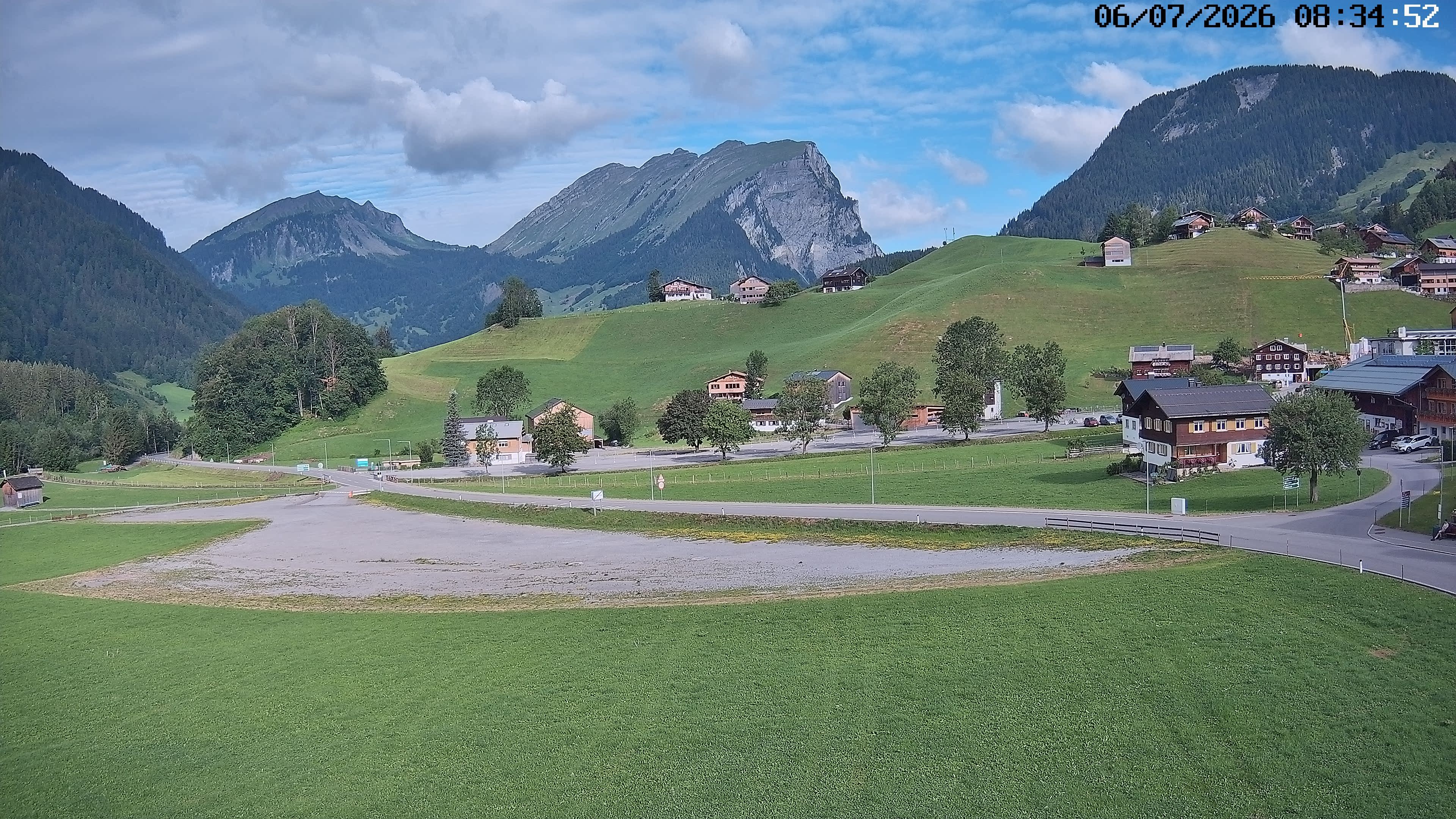 Archiv Foto Webcam Schoppernau: Ausblick Hotel Elisabeth