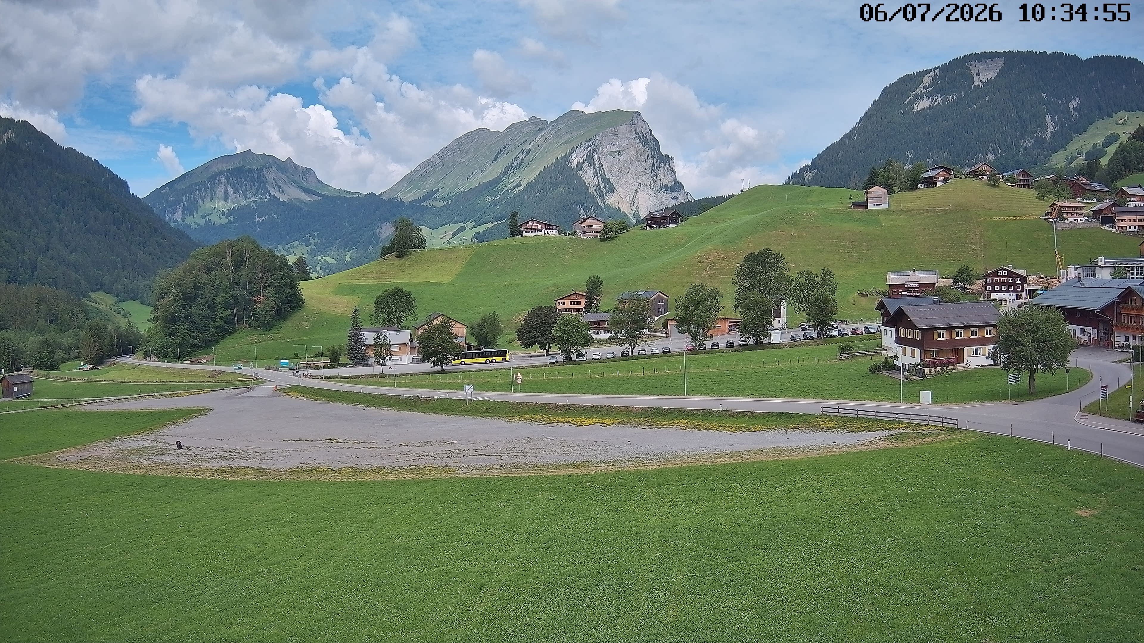 Archiv Foto Webcam Schoppernau: Ausblick Hotel Elisabeth