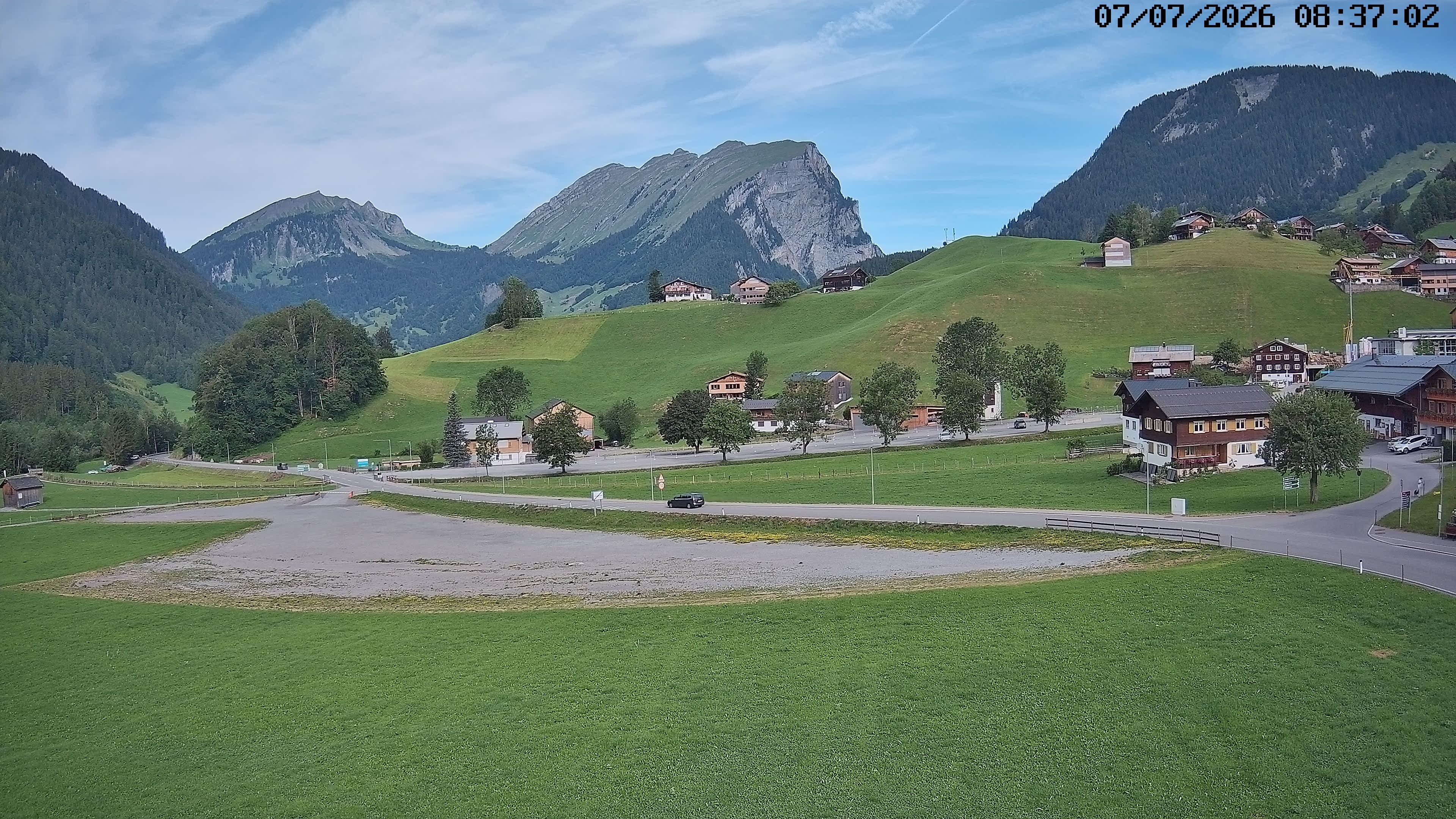 Archived image Webcam Schoppernau - Hotel Elisabeth