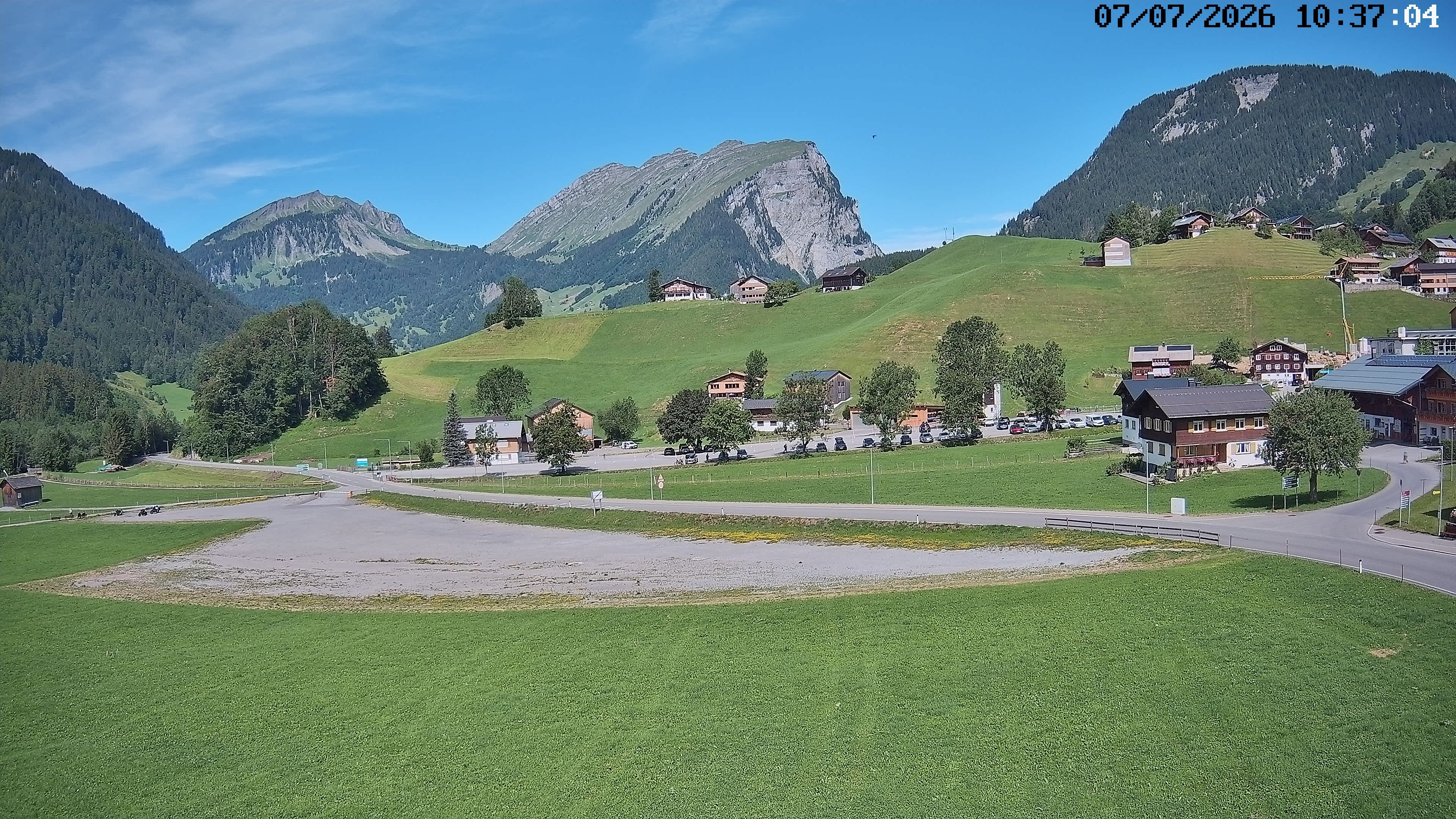 Archived image Webcam Schoppernau - Hotel Elisabeth