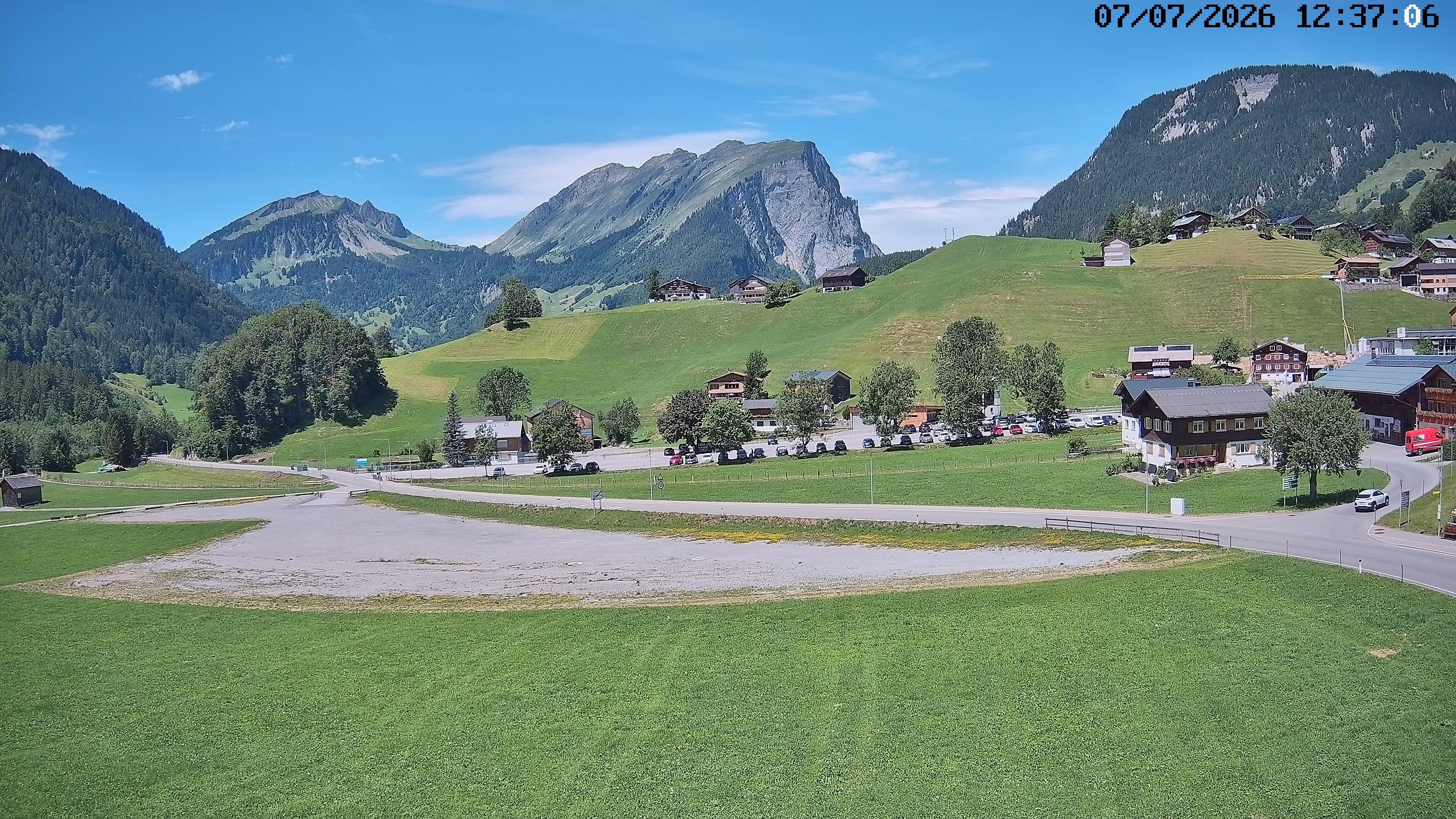 Archived image Webcam Schoppernau - Hotel Elisabeth