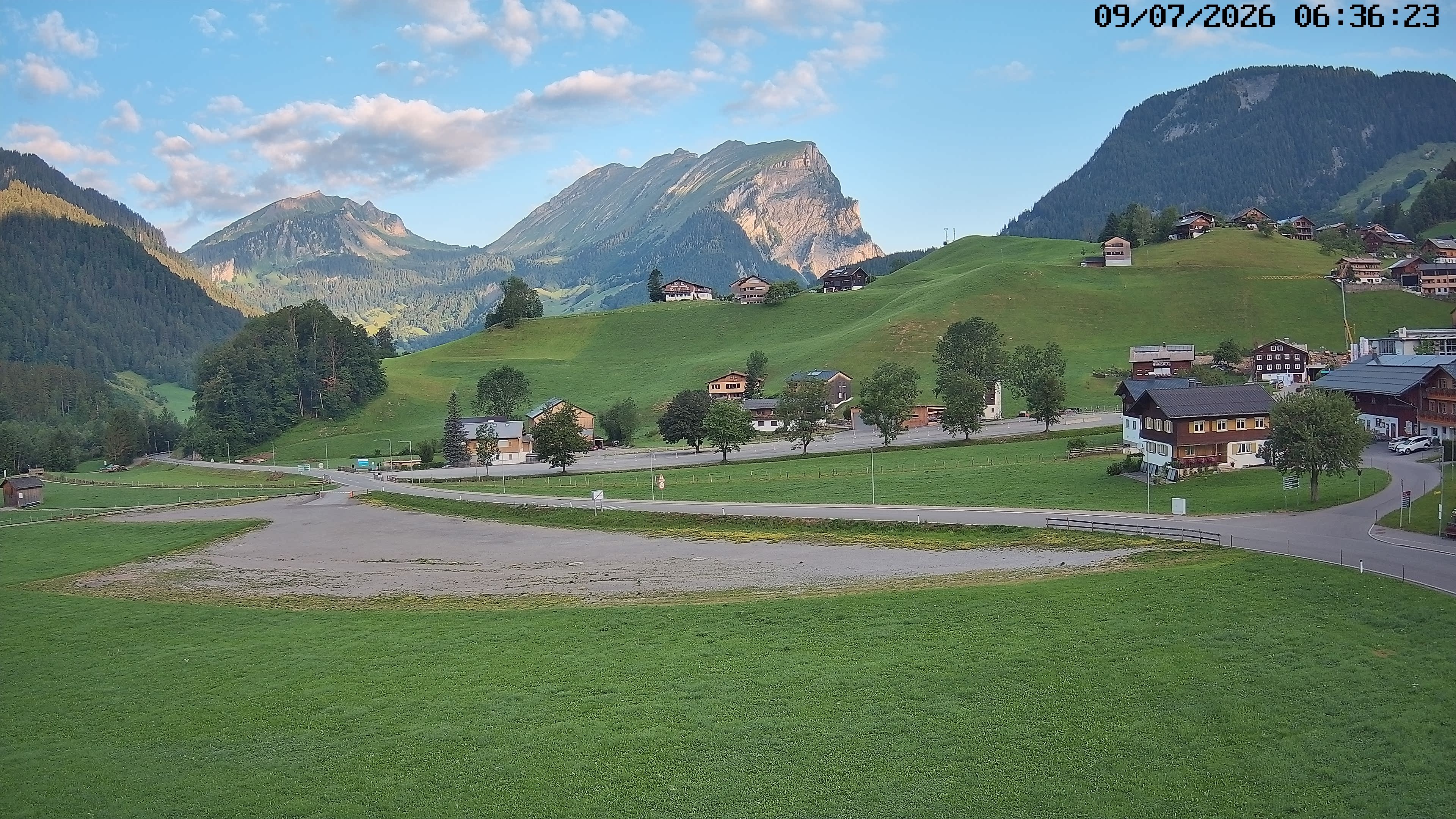 Archiv Foto Webcam Schoppernau: Ausblick Hotel Elisabeth