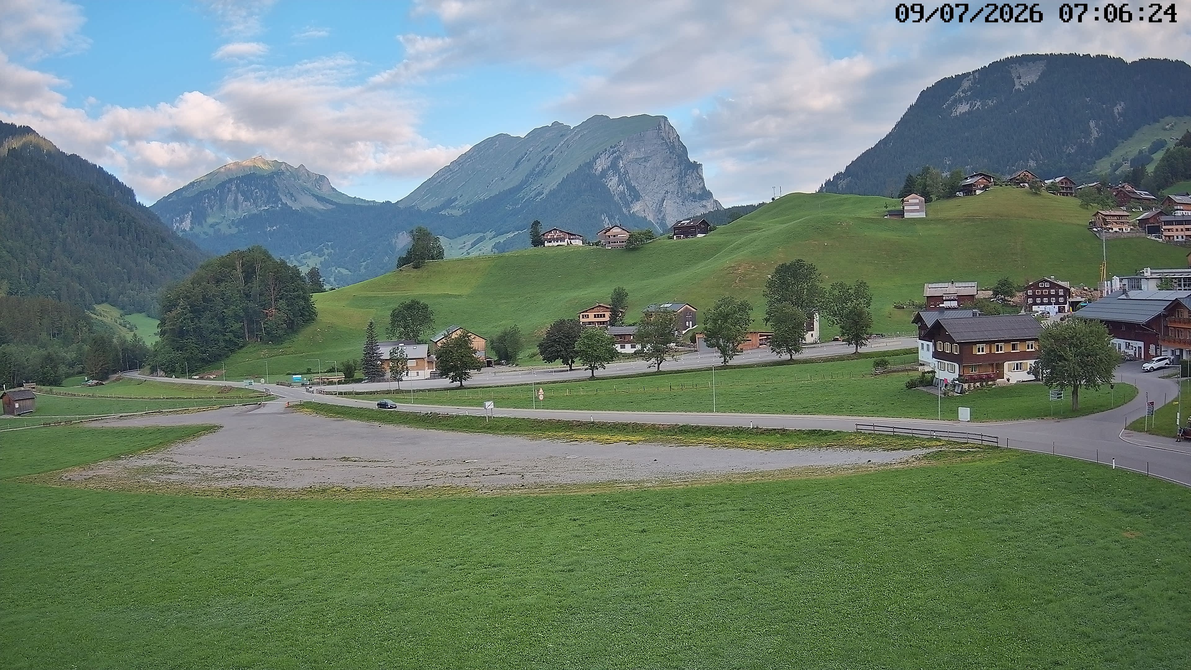 Archiv Foto Webcam Schoppernau: Ausblick Hotel Elisabeth