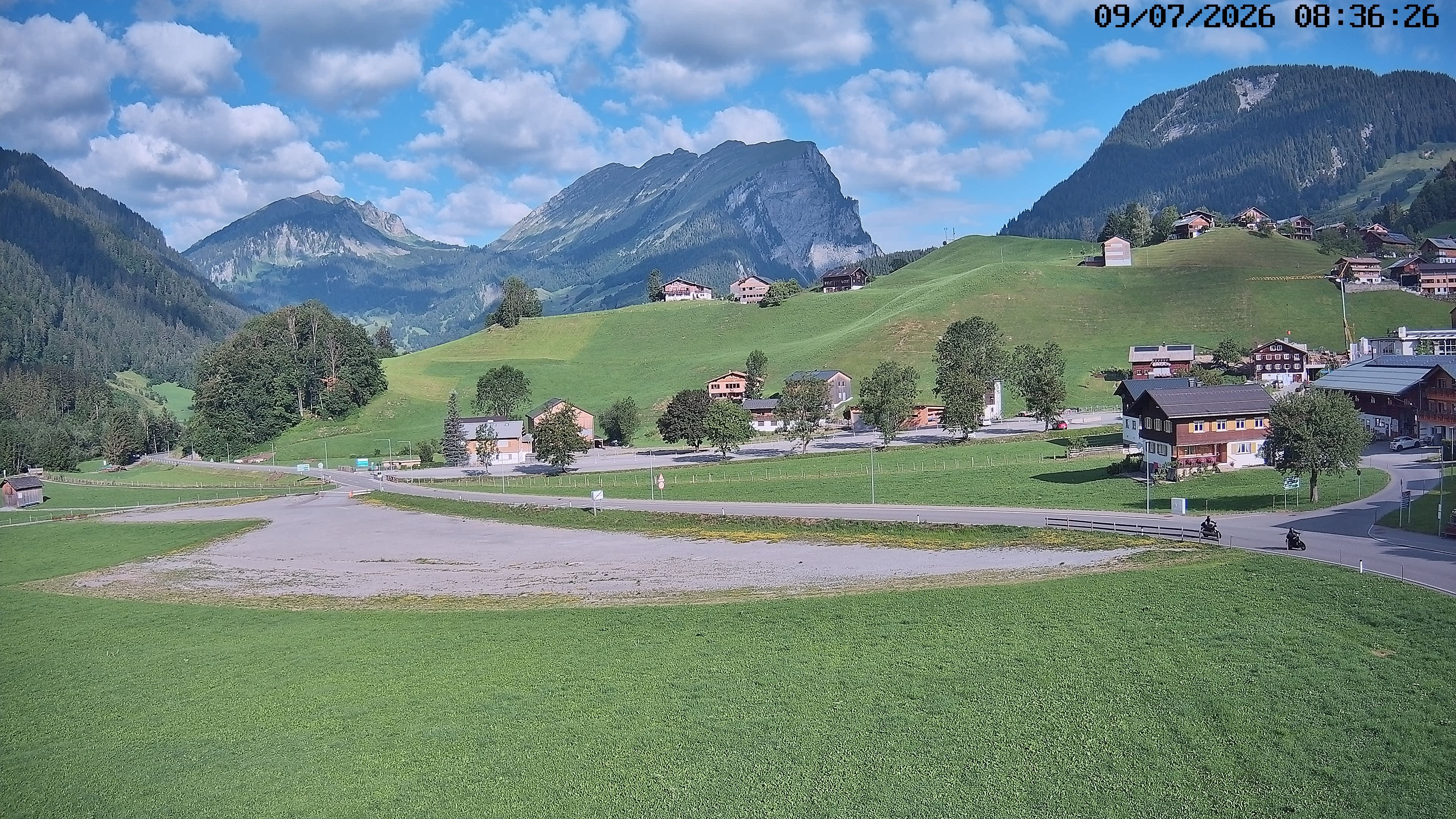 Archiv Foto Webcam Schoppernau: Ausblick Hotel Elisabeth