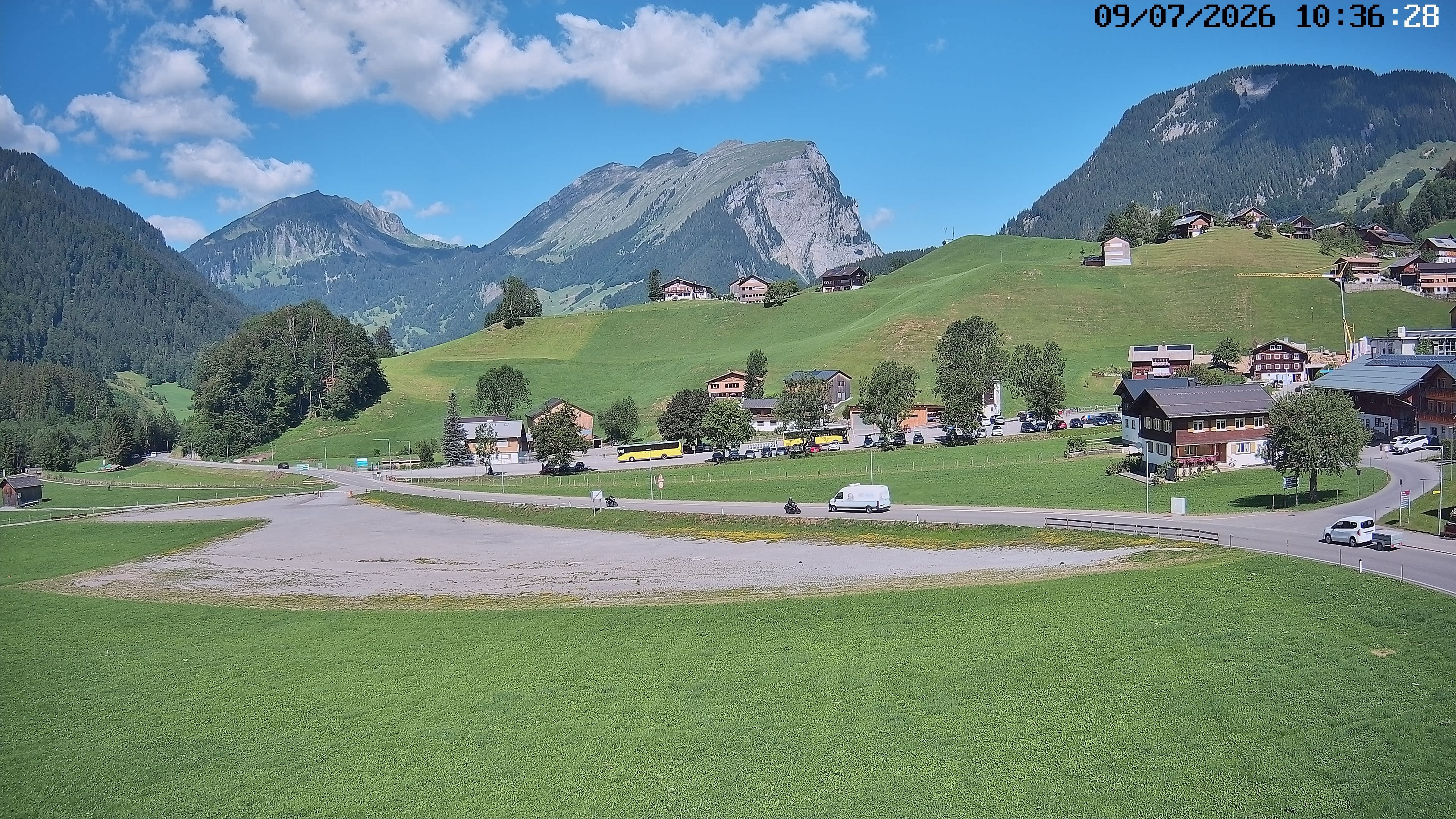 Archiv Foto Webcam Schoppernau: Ausblick Hotel Elisabeth