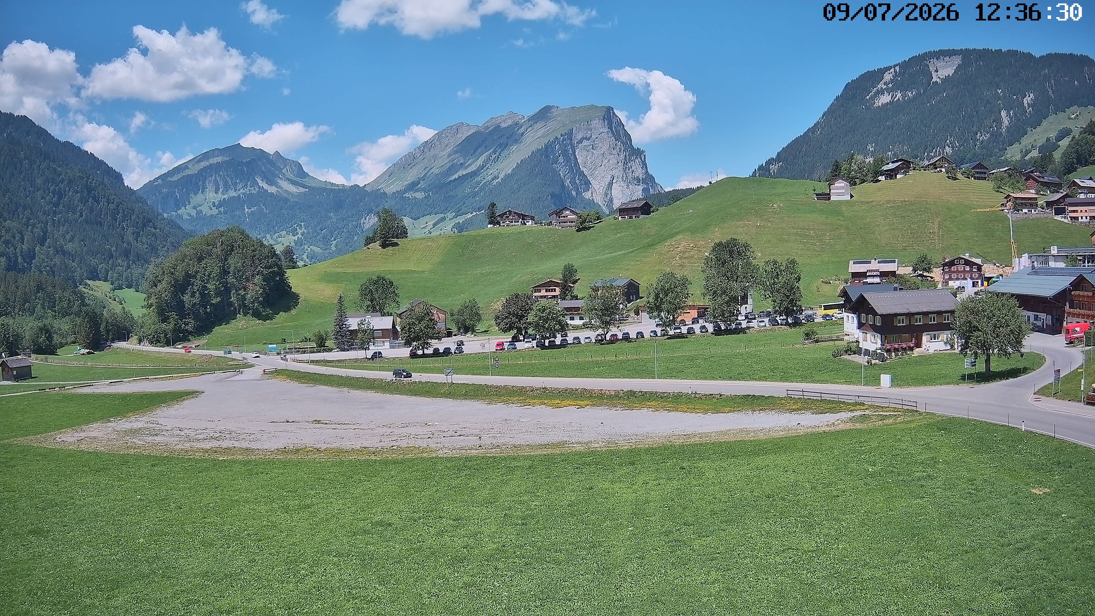 Archiv Foto Webcam Schoppernau: Ausblick Hotel Elisabeth