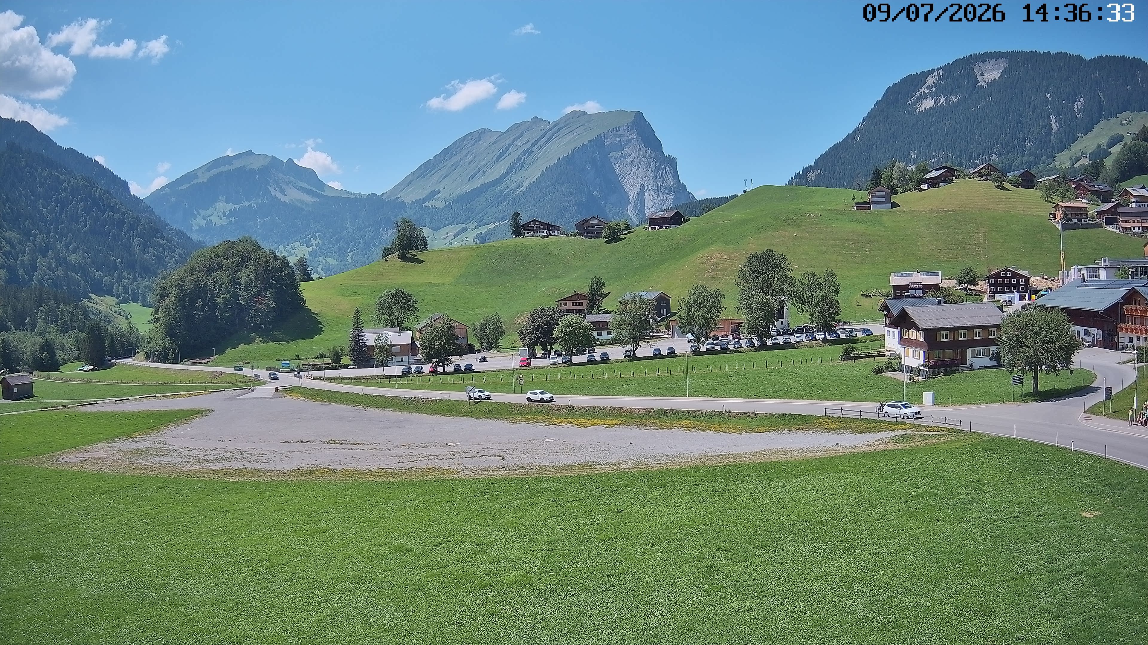 Archiv Foto Webcam Schoppernau: Ausblick Hotel Elisabeth