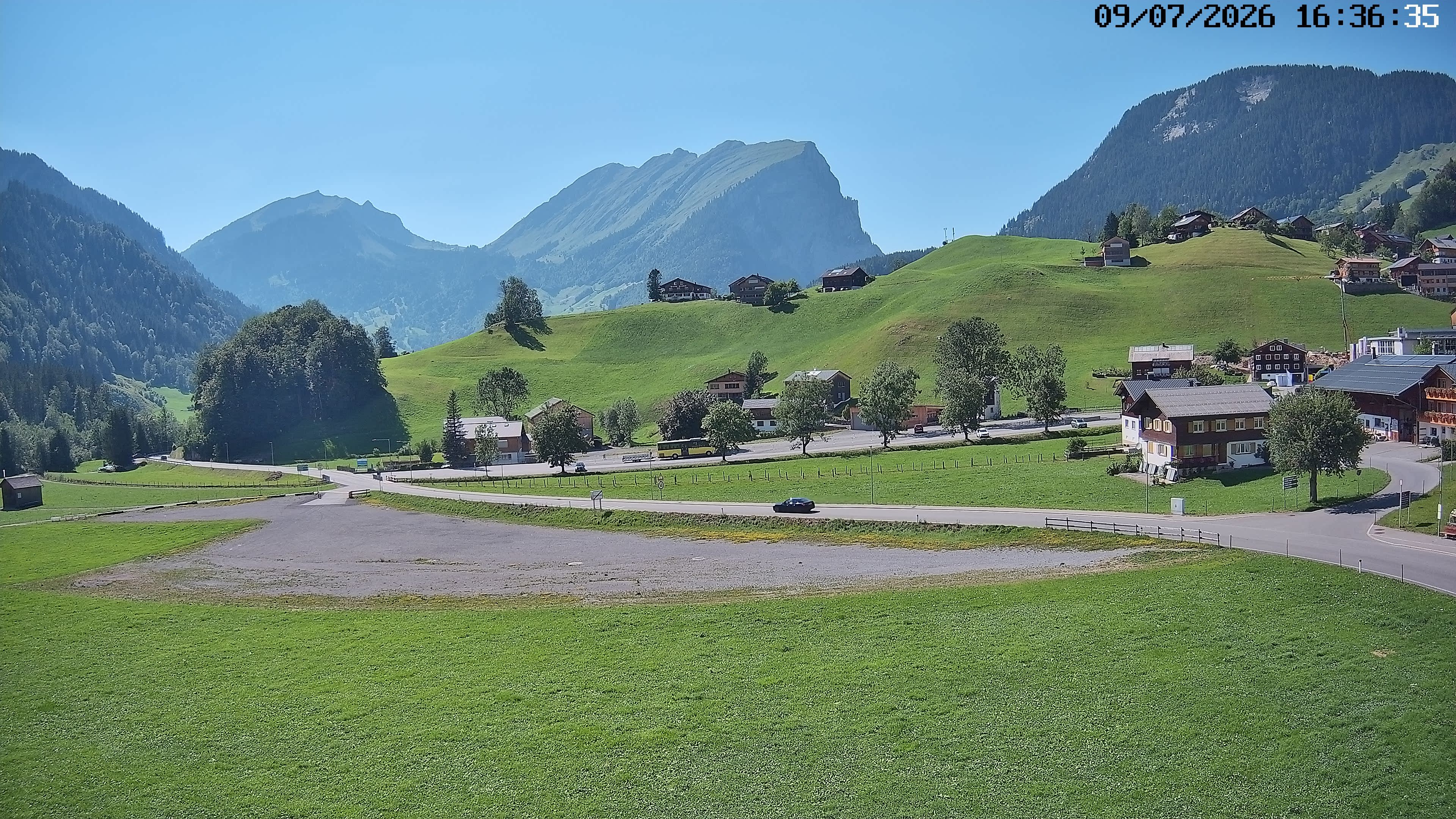 Archiv Foto Webcam Schoppernau: Ausblick Hotel Elisabeth