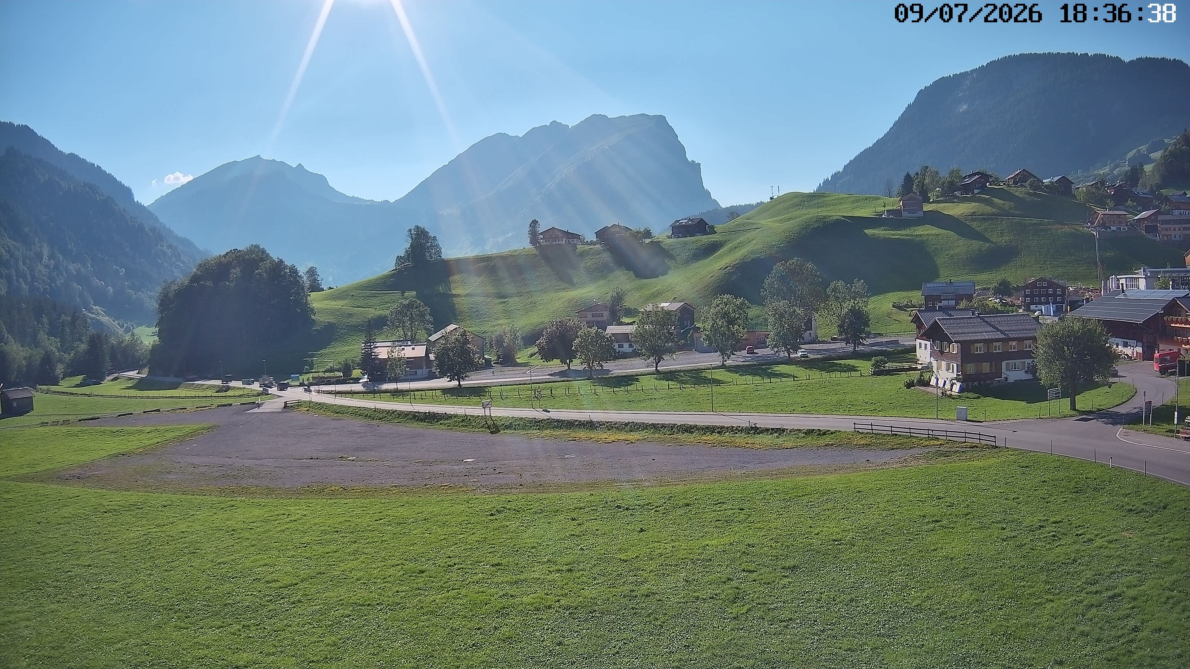 Archived image Webcam Schoppernau - Hotel Elisabeth
