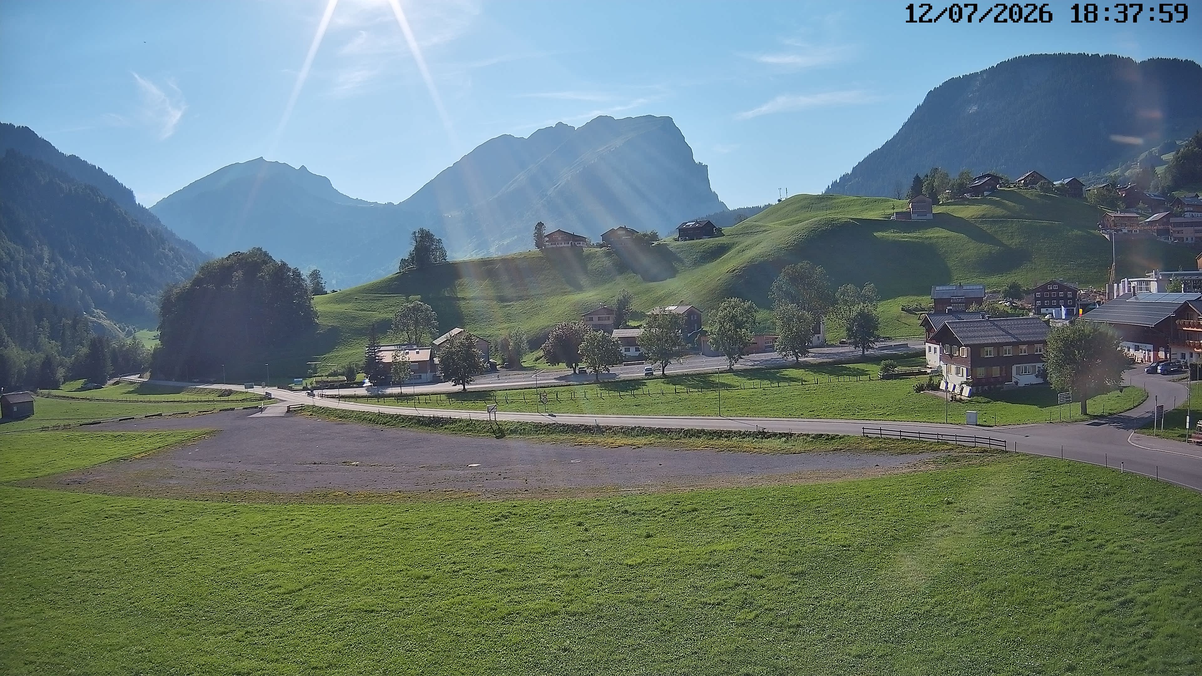 Archived image Webcam Schoppernau - Hotel Elisabeth