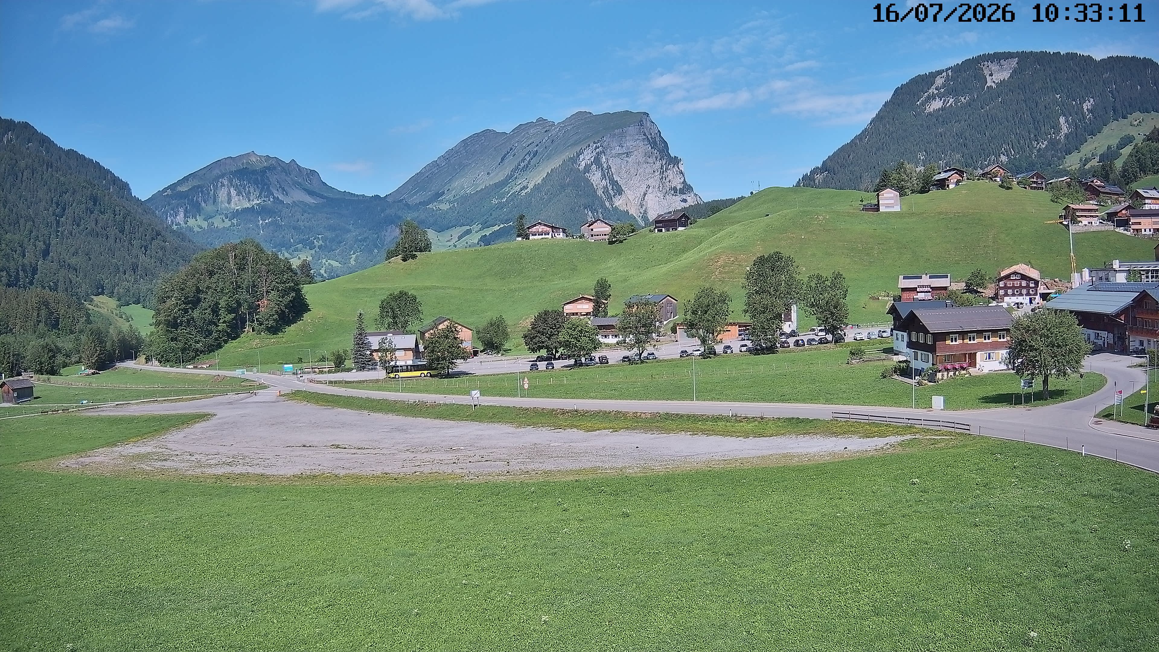 Archiv Foto Webcam Schoppernau: Ausblick Hotel Elisabeth
