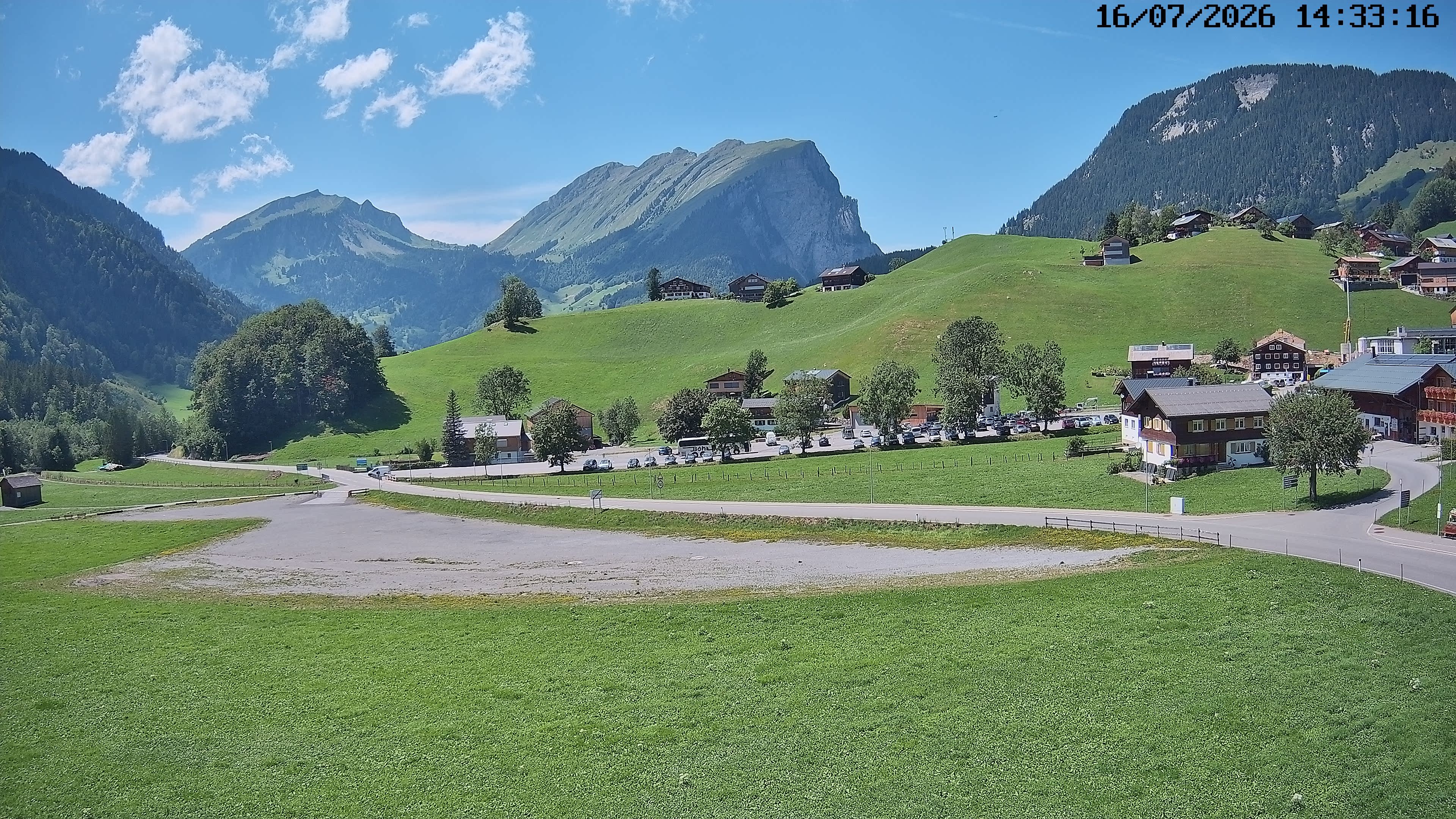 Archiv Foto Webcam Schoppernau: Ausblick Hotel Elisabeth