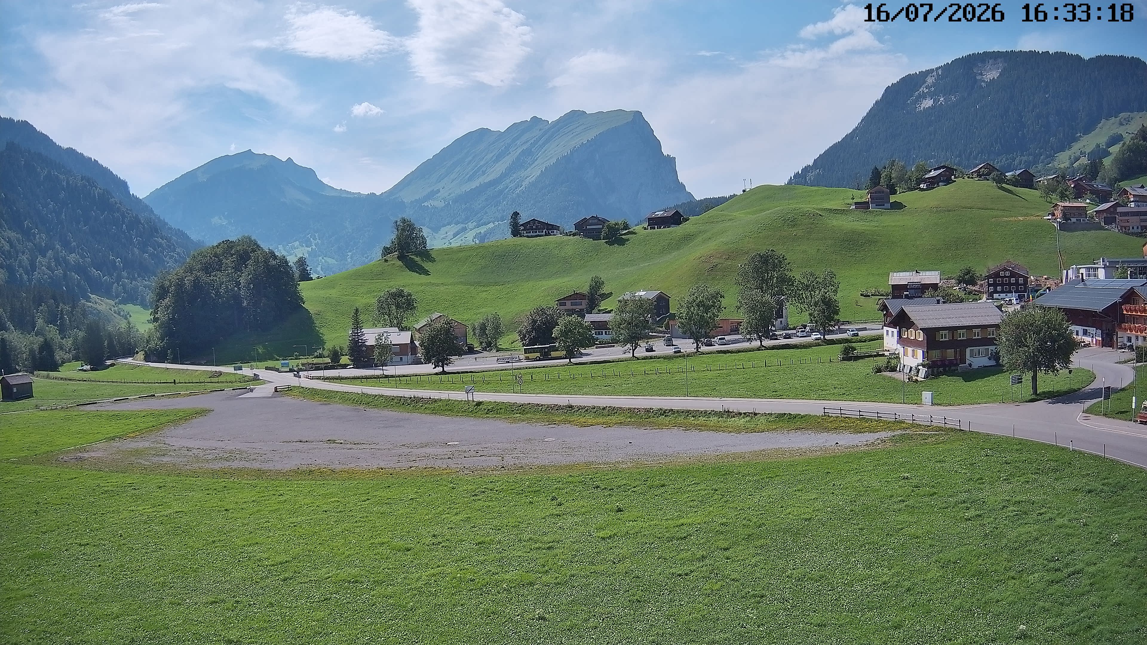 Archiv Foto Webcam Schoppernau: Ausblick Hotel Elisabeth