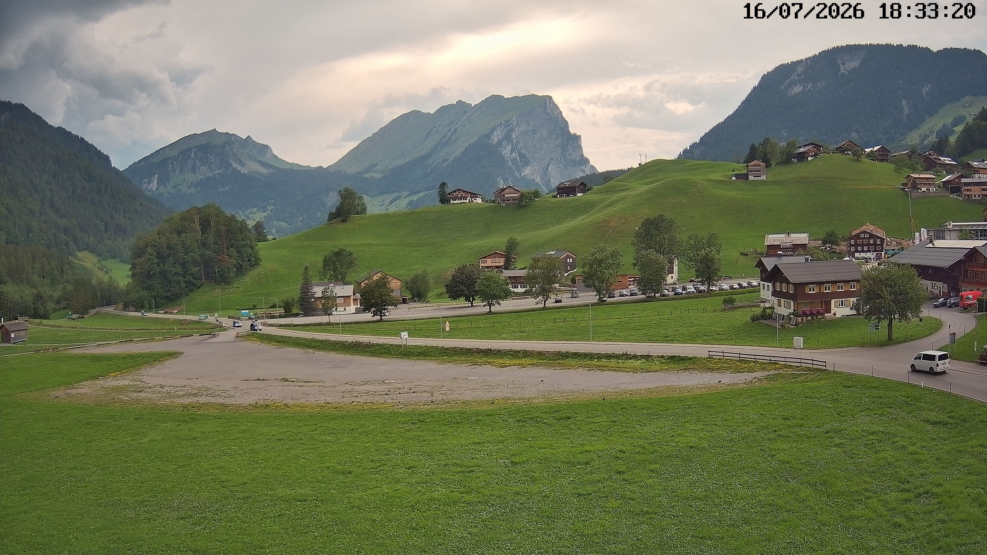 Archiv Foto Webcam Schoppernau: Ausblick Hotel Elisabeth