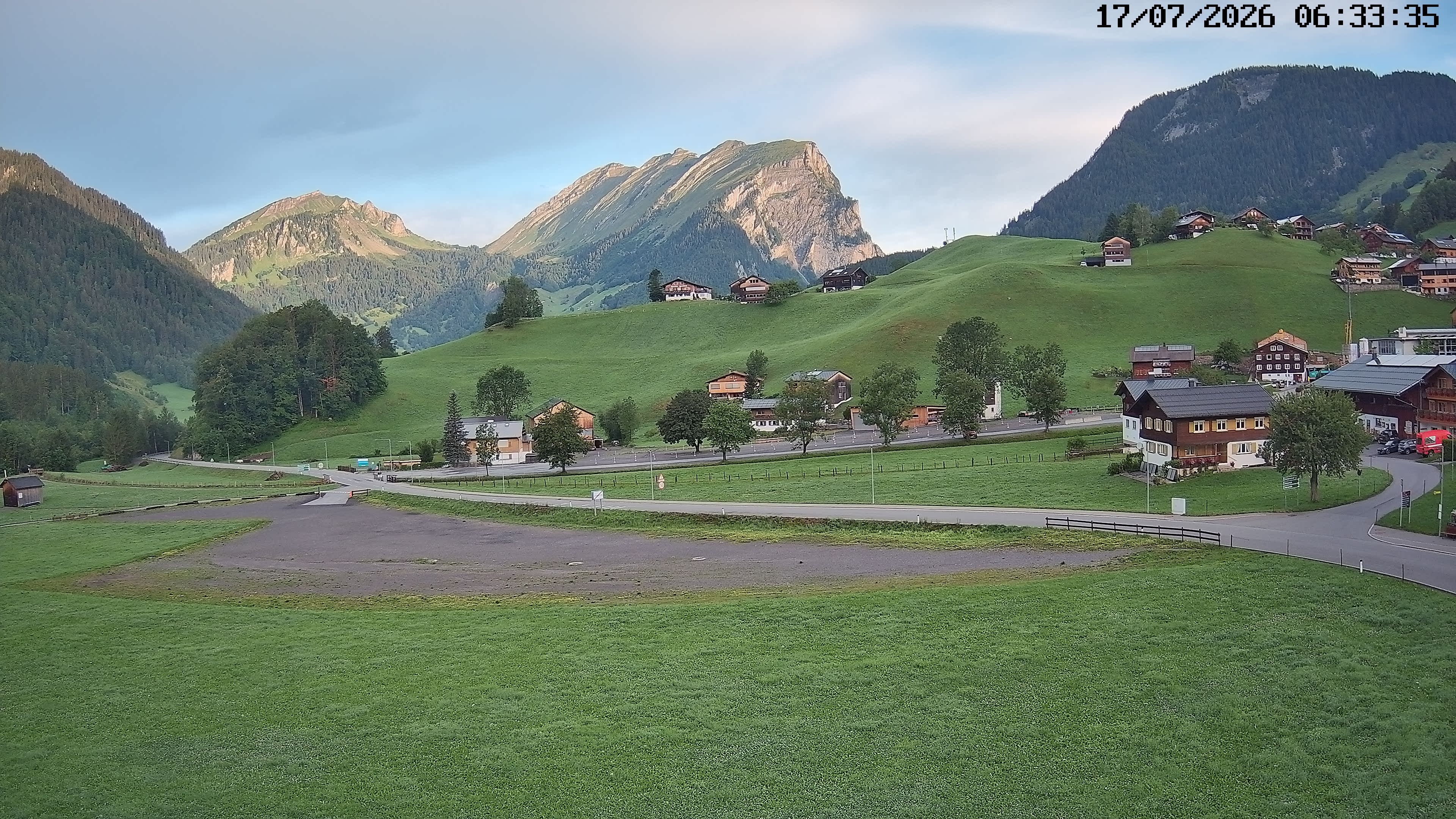 Archiv Foto Webcam Schoppernau: Ausblick Hotel Elisabeth