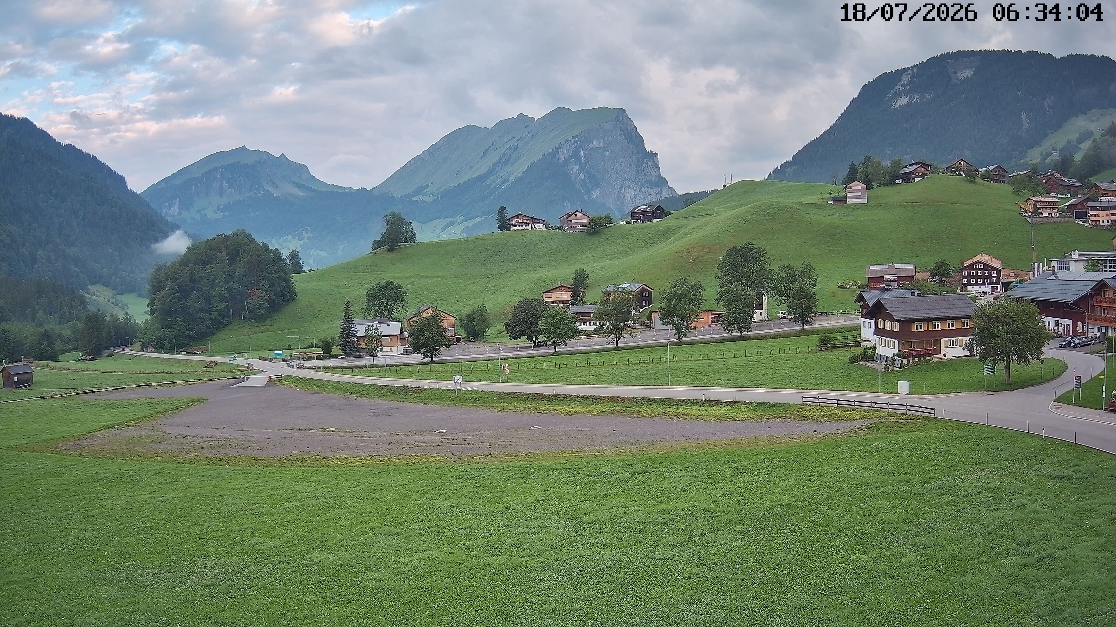 Archiv Foto Webcam Schoppernau: Ausblick Hotel Elisabeth