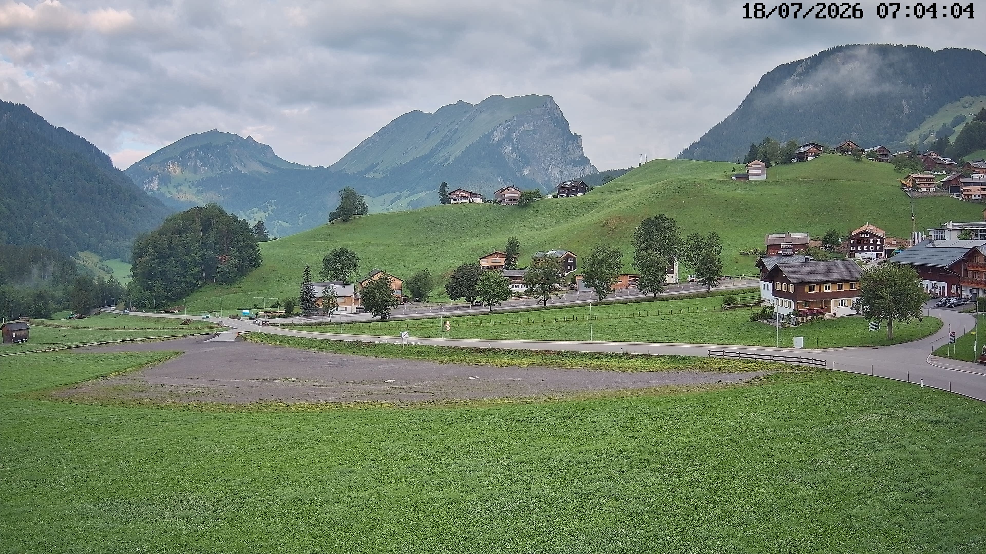 Archiv Foto Webcam Schoppernau: Ausblick Hotel Elisabeth