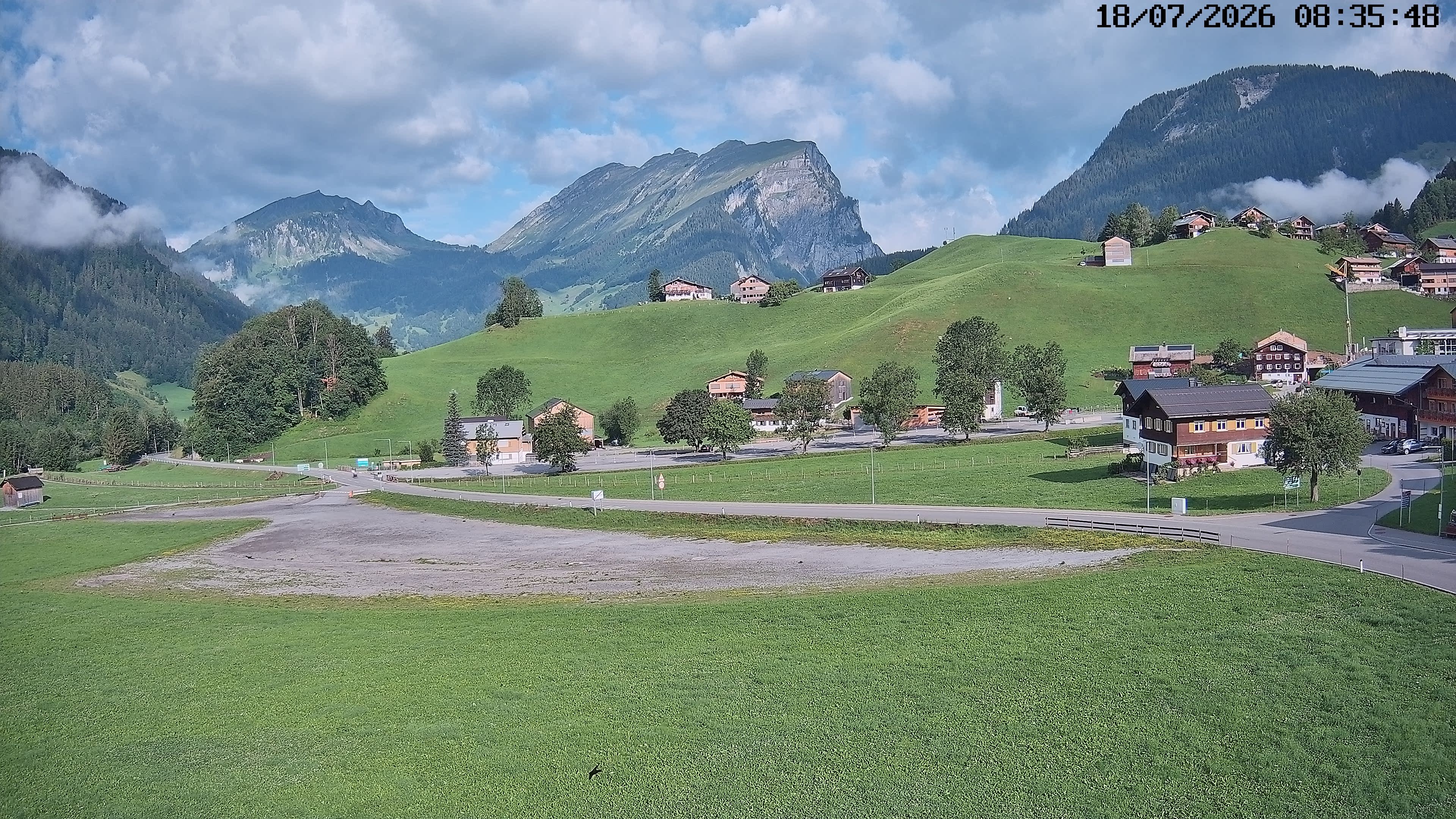 Archiv Foto Webcam Schoppernau: Ausblick Hotel Elisabeth