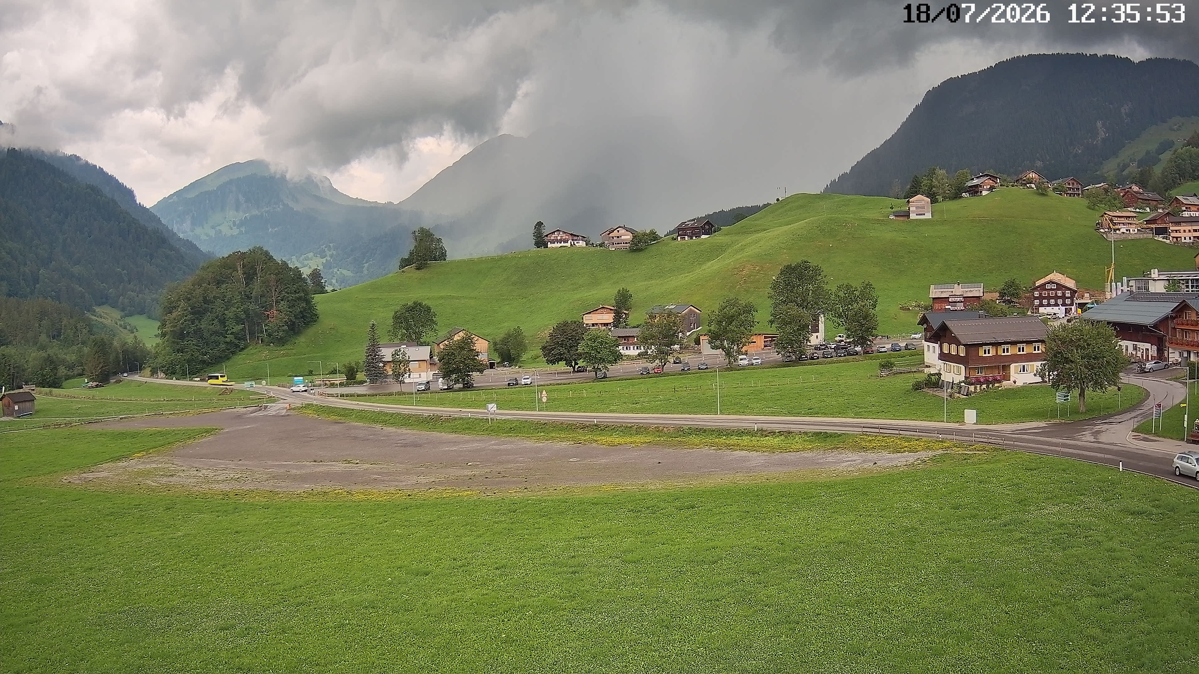 Archiv Foto Webcam Schoppernau: Ausblick Hotel Elisabeth