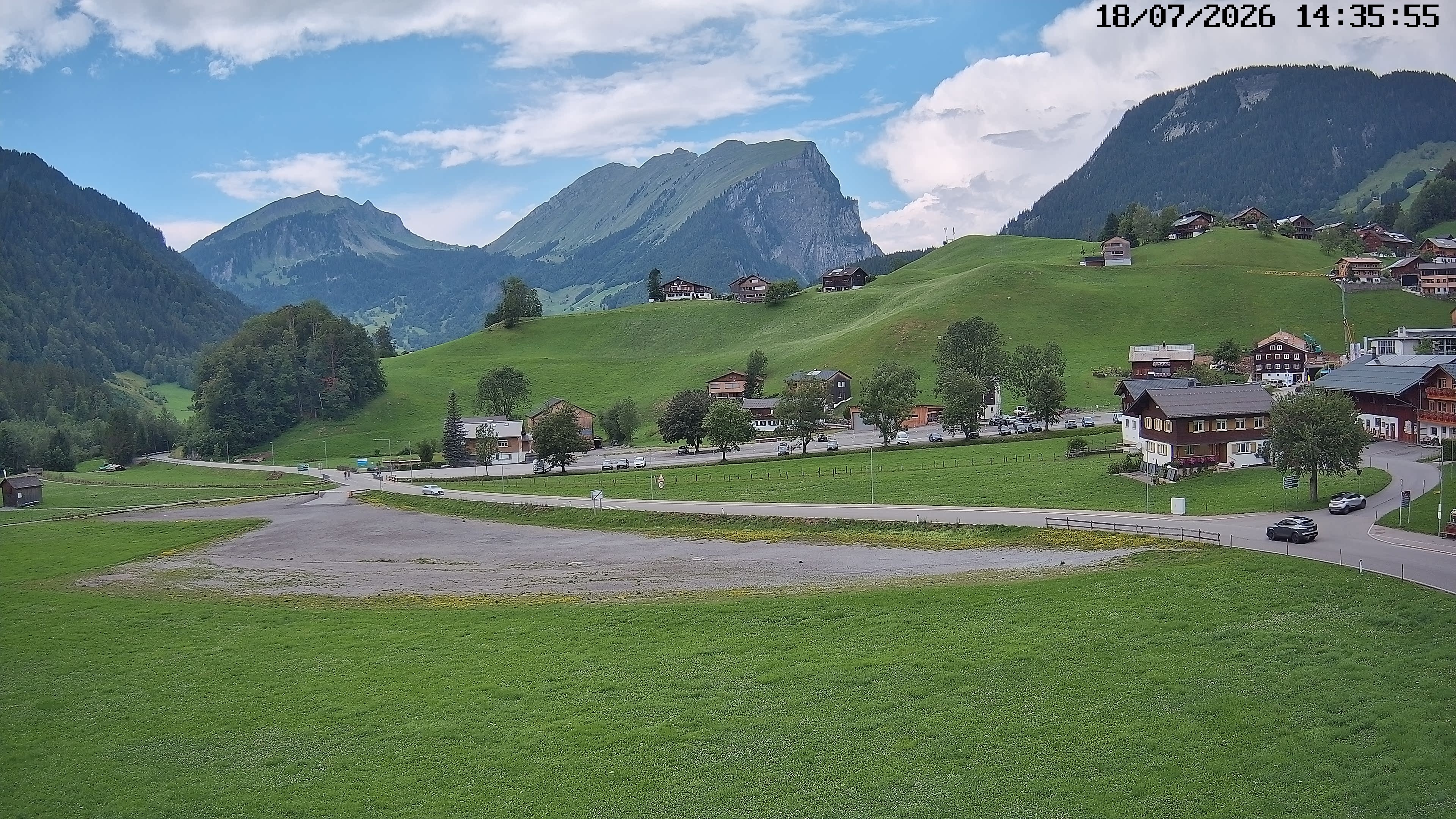 Archiv Foto Webcam Schoppernau: Ausblick Hotel Elisabeth