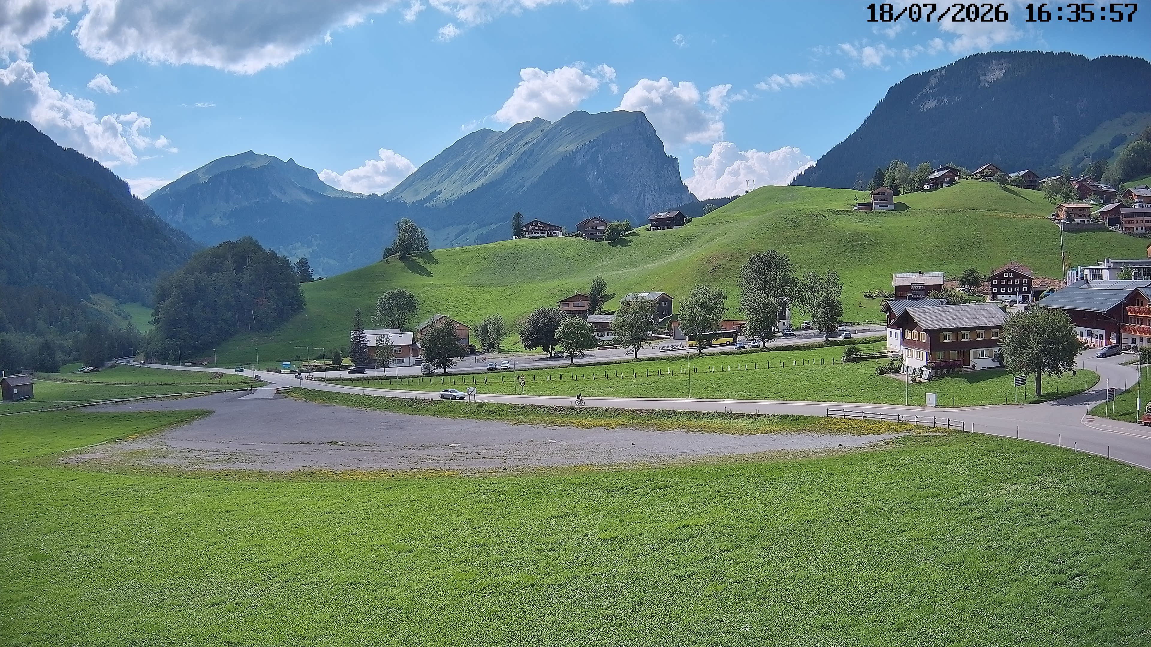 Archiv Foto Webcam Schoppernau: Ausblick Hotel Elisabeth