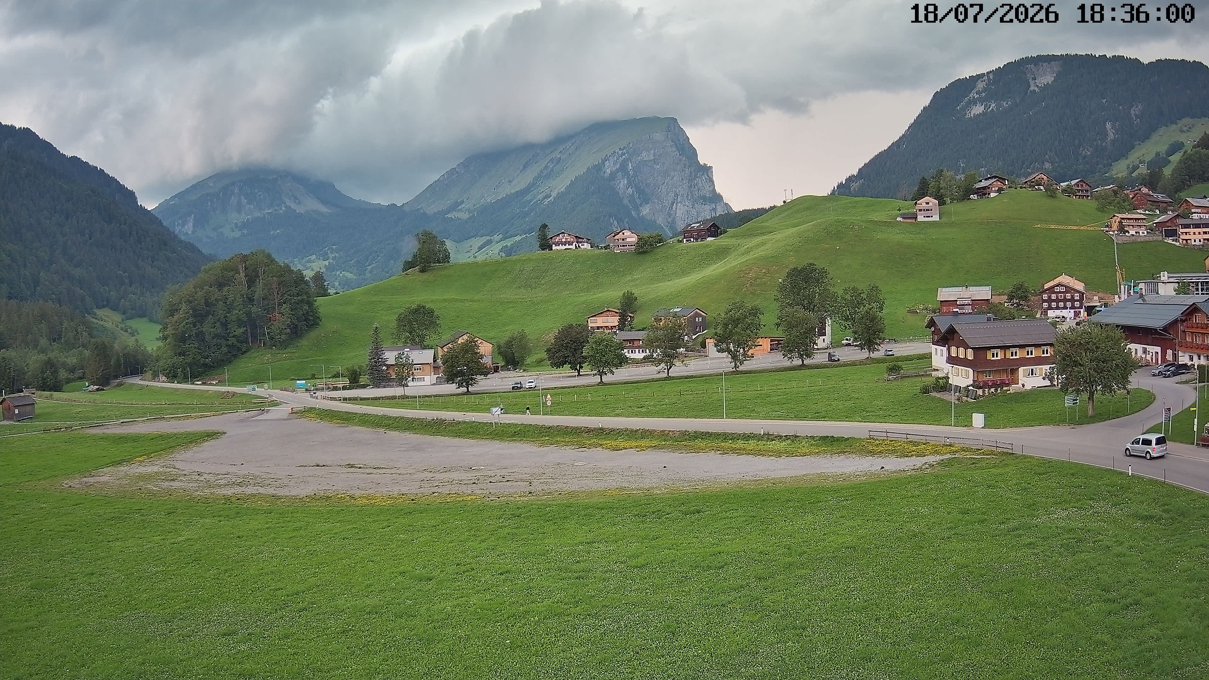 Archiv Foto Webcam Schoppernau: Ausblick Hotel Elisabeth