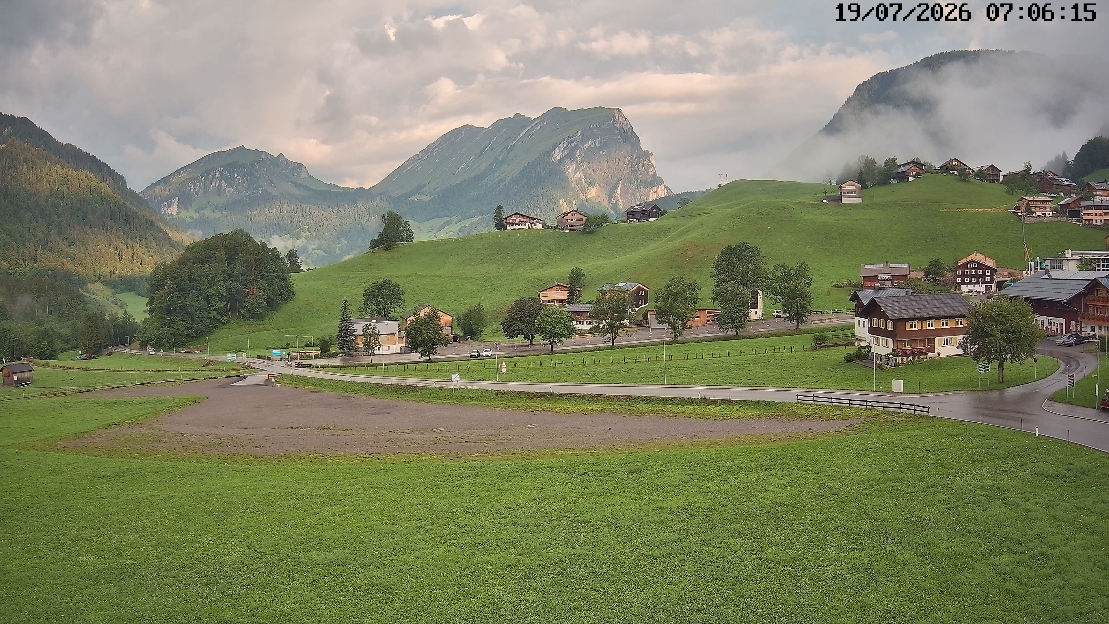 Archiv Foto Webcam Schoppernau: Ausblick Hotel Elisabeth