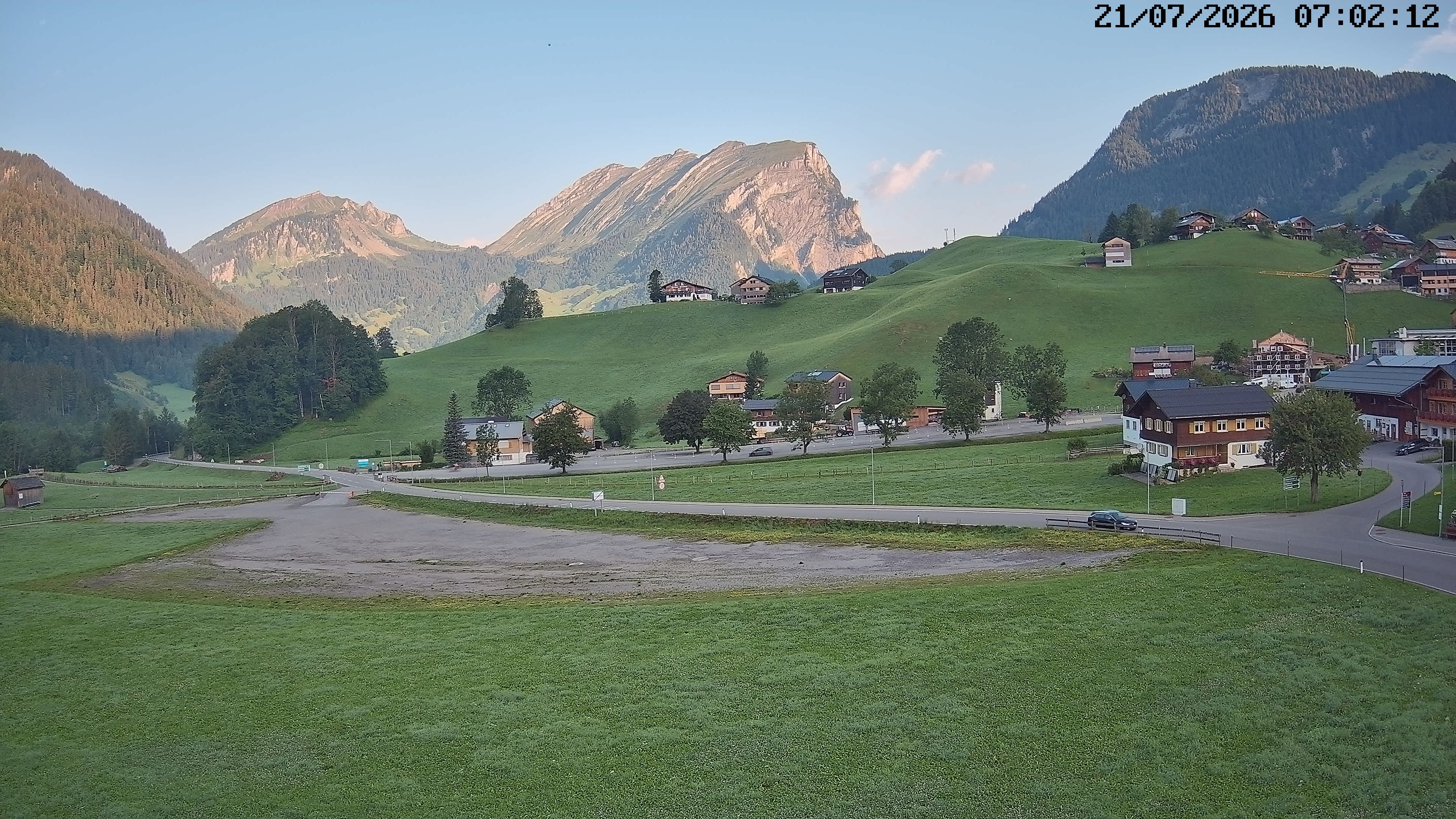 Archiv Foto Webcam Schoppernau: Ausblick Hotel Elisabeth