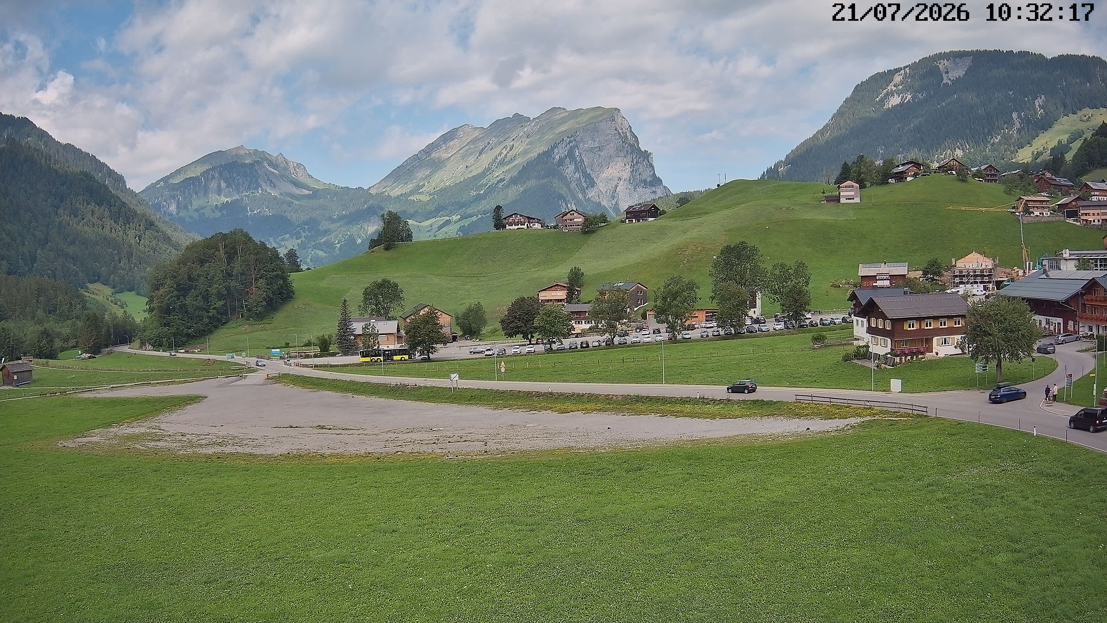 Archiv Foto Webcam Schoppernau: Ausblick Hotel Elisabeth