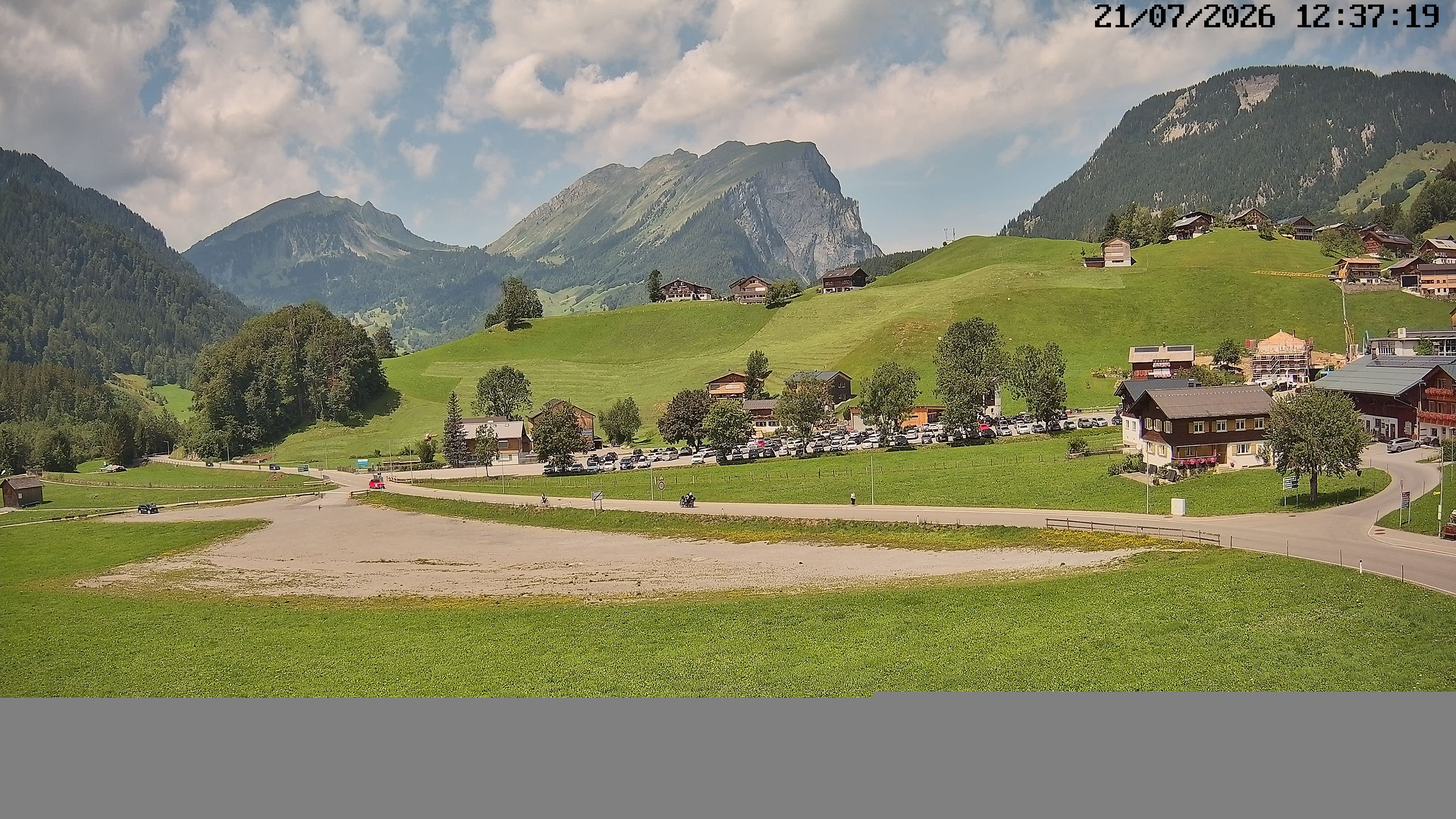 Archiv Foto Webcam Schoppernau: Ausblick Hotel Elisabeth