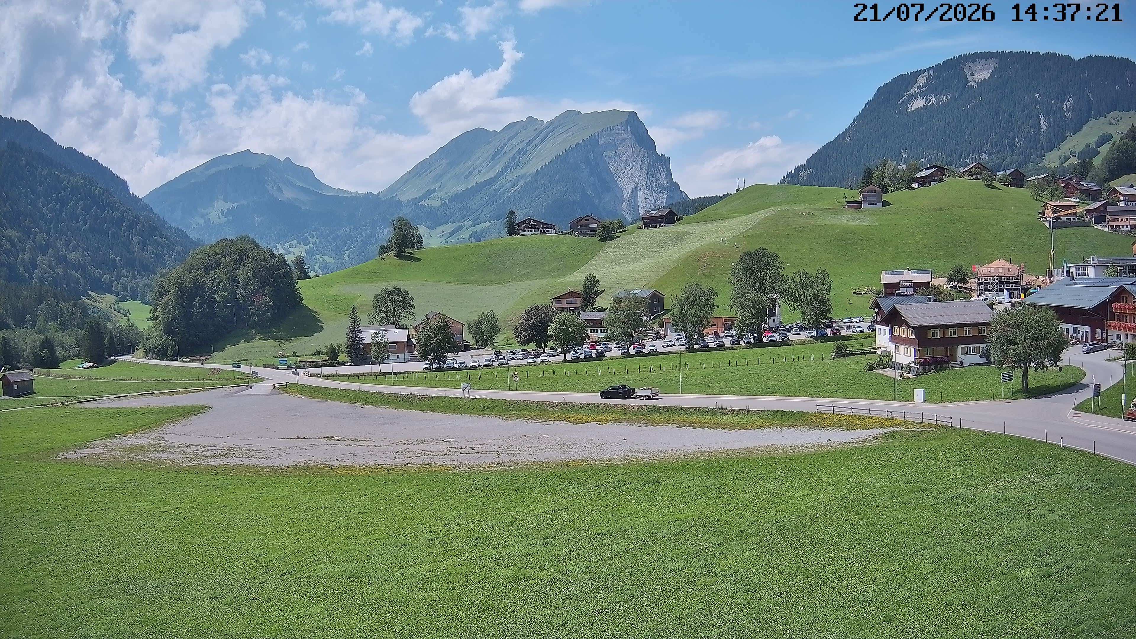 Archiv Foto Webcam Schoppernau: Ausblick Hotel Elisabeth