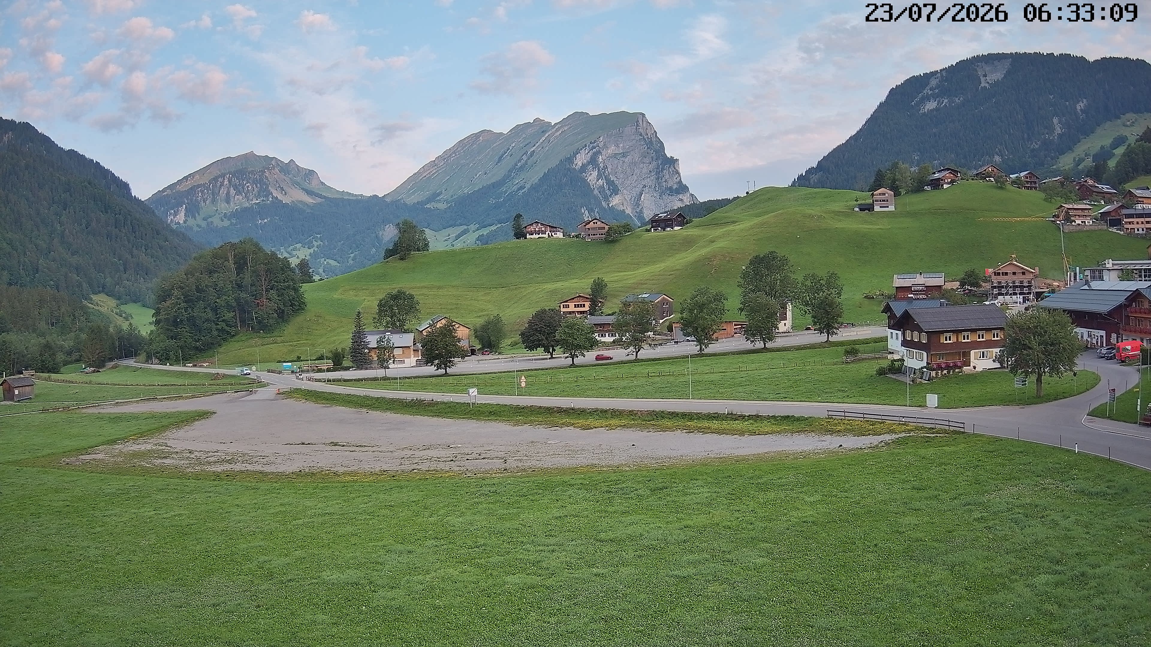 Archiv Foto Webcam Schoppernau: Ausblick Hotel Elisabeth
