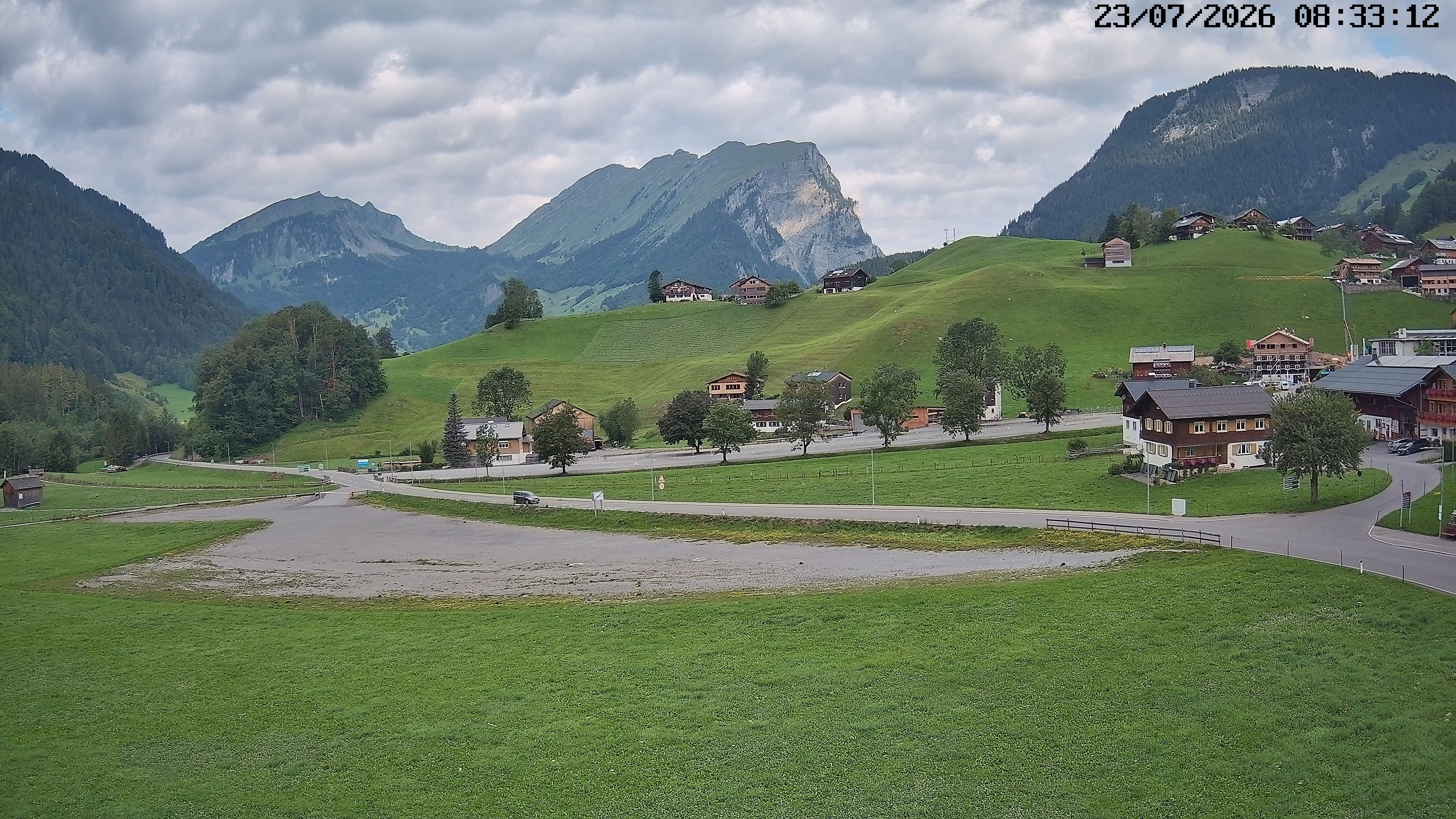 Archiv Foto Webcam Schoppernau: Ausblick Hotel Elisabeth