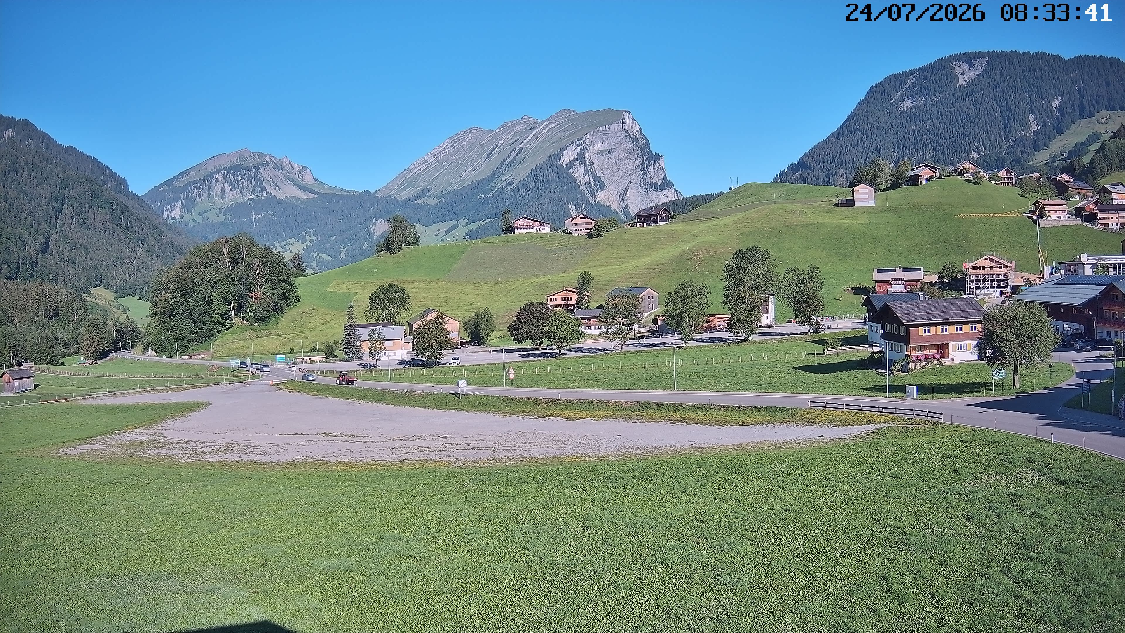 Archiv Foto Webcam Schoppernau: Ausblick Hotel Elisabeth