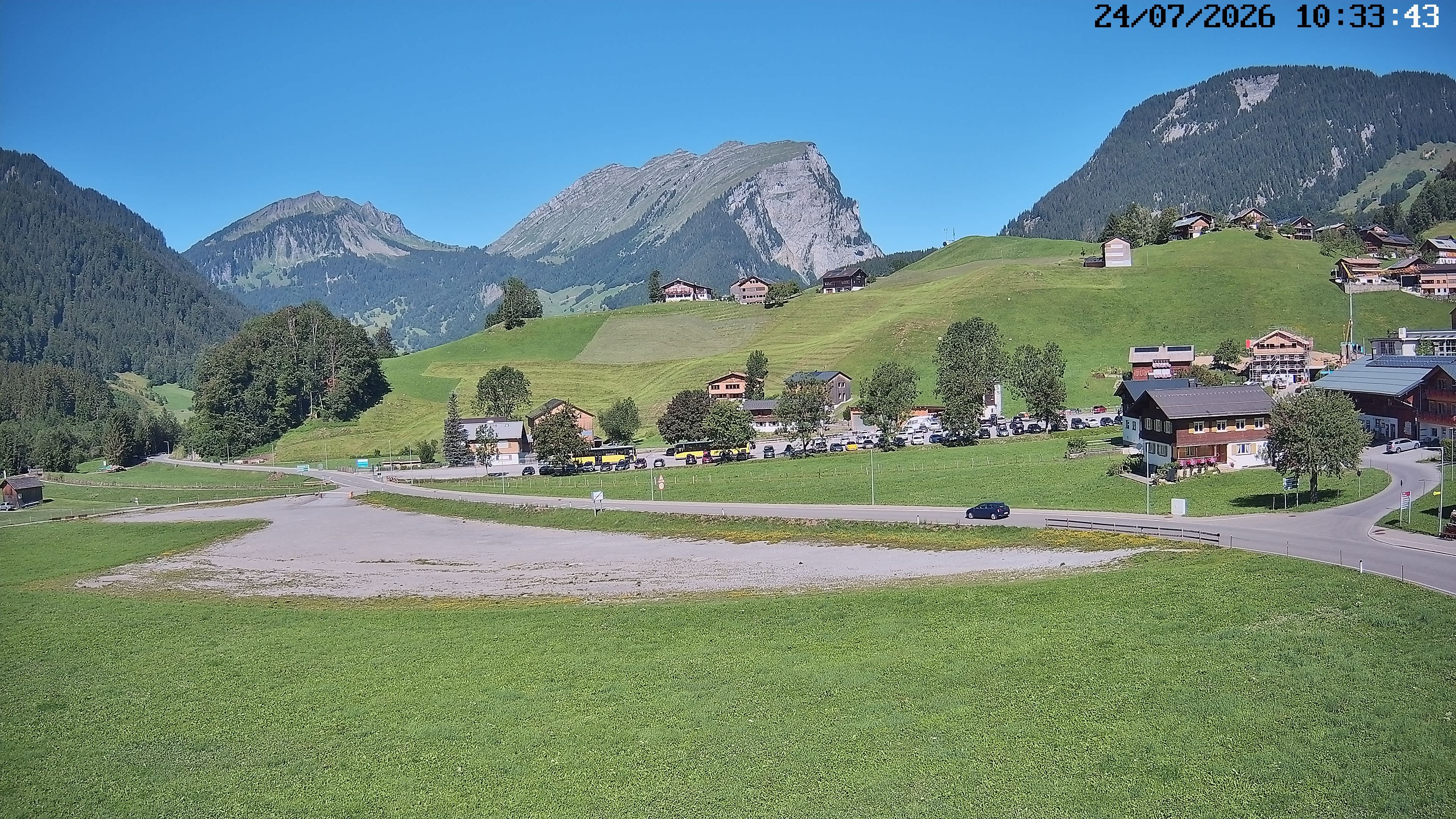 Archiv Foto Webcam Schoppernau: Ausblick Hotel Elisabeth