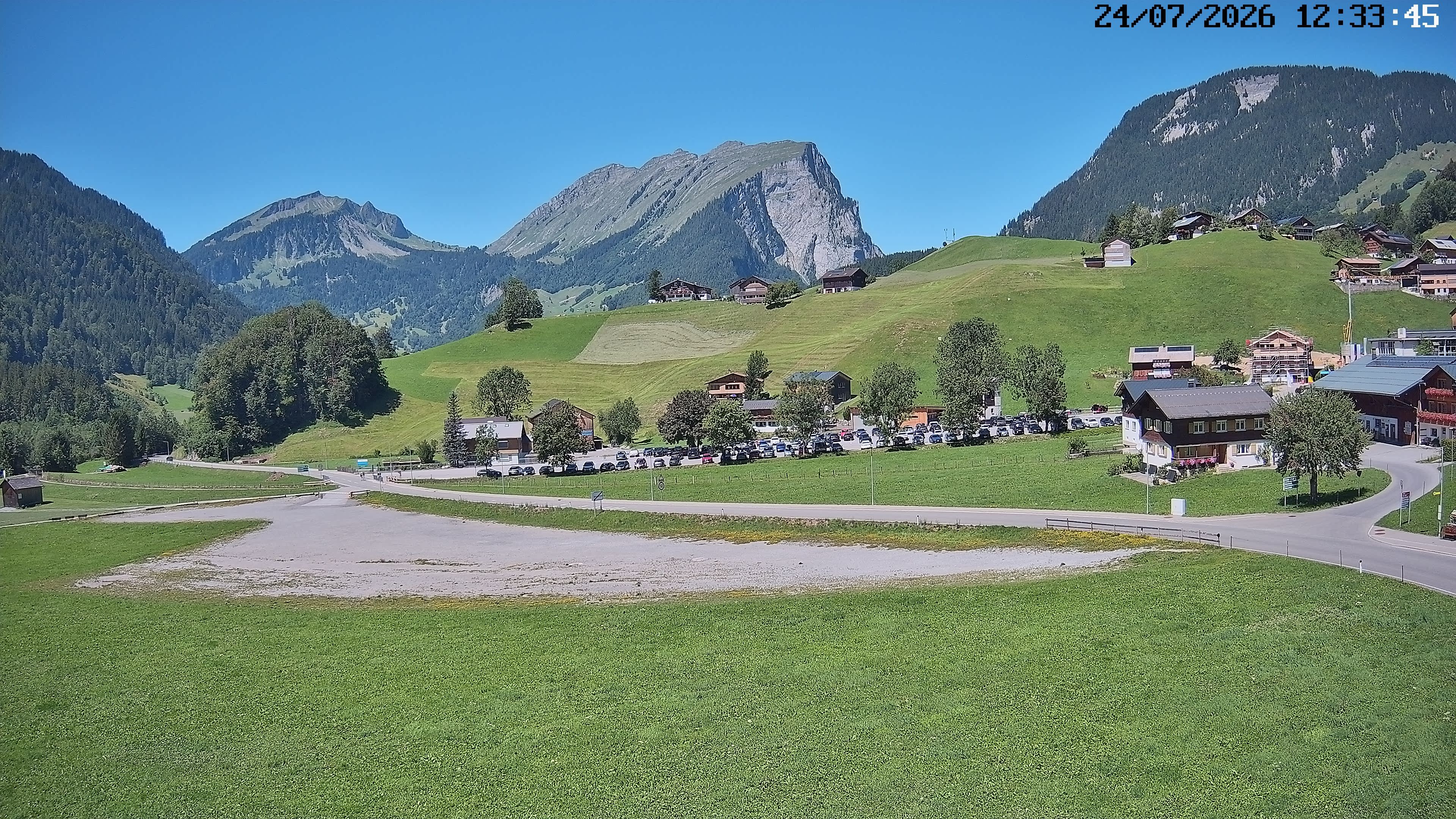 Archiv Foto Webcam Schoppernau: Ausblick Hotel Elisabeth