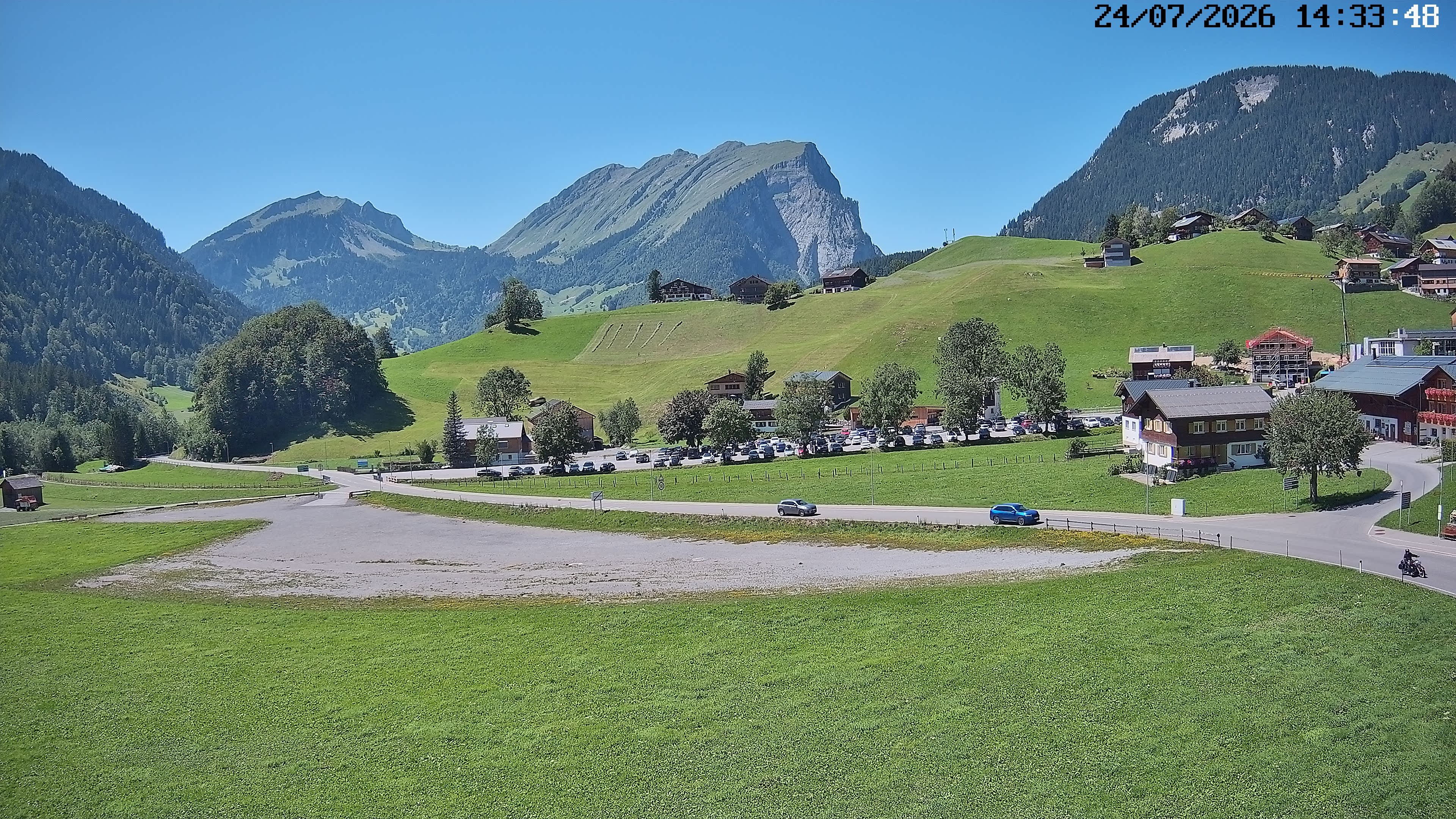 Archiv Foto Webcam Schoppernau: Ausblick Hotel Elisabeth