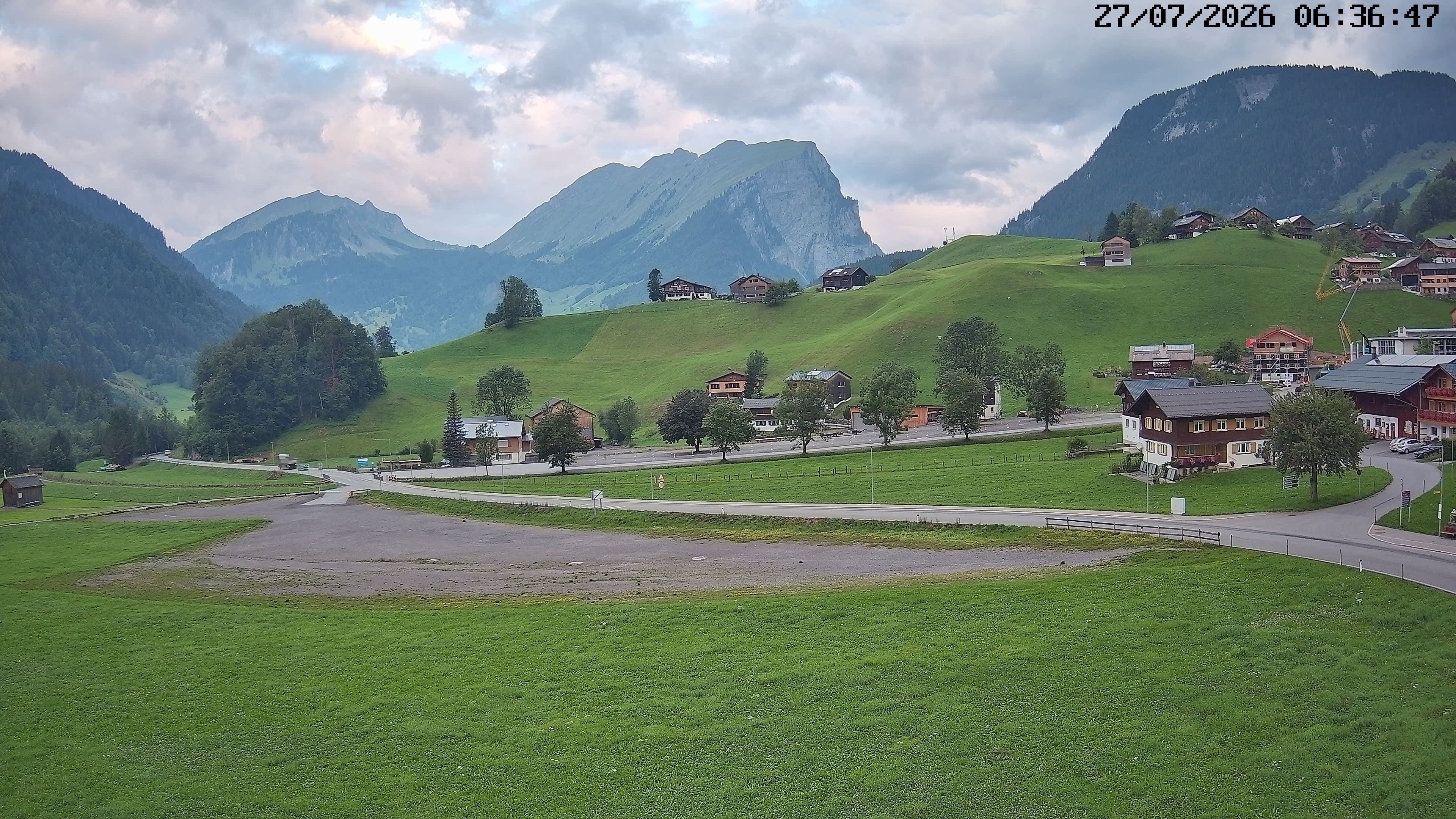 Archiv Foto Webcam Schoppernau: Ausblick Hotel Elisabeth