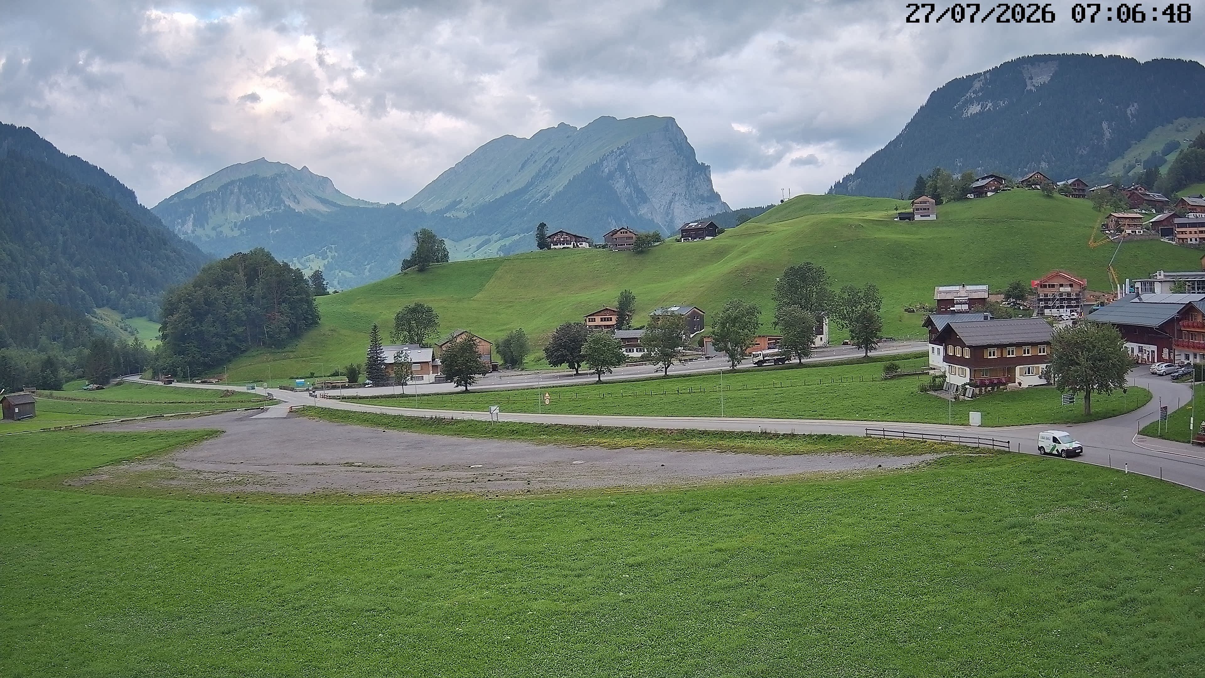 Archiv Foto Webcam Schoppernau: Ausblick Hotel Elisabeth