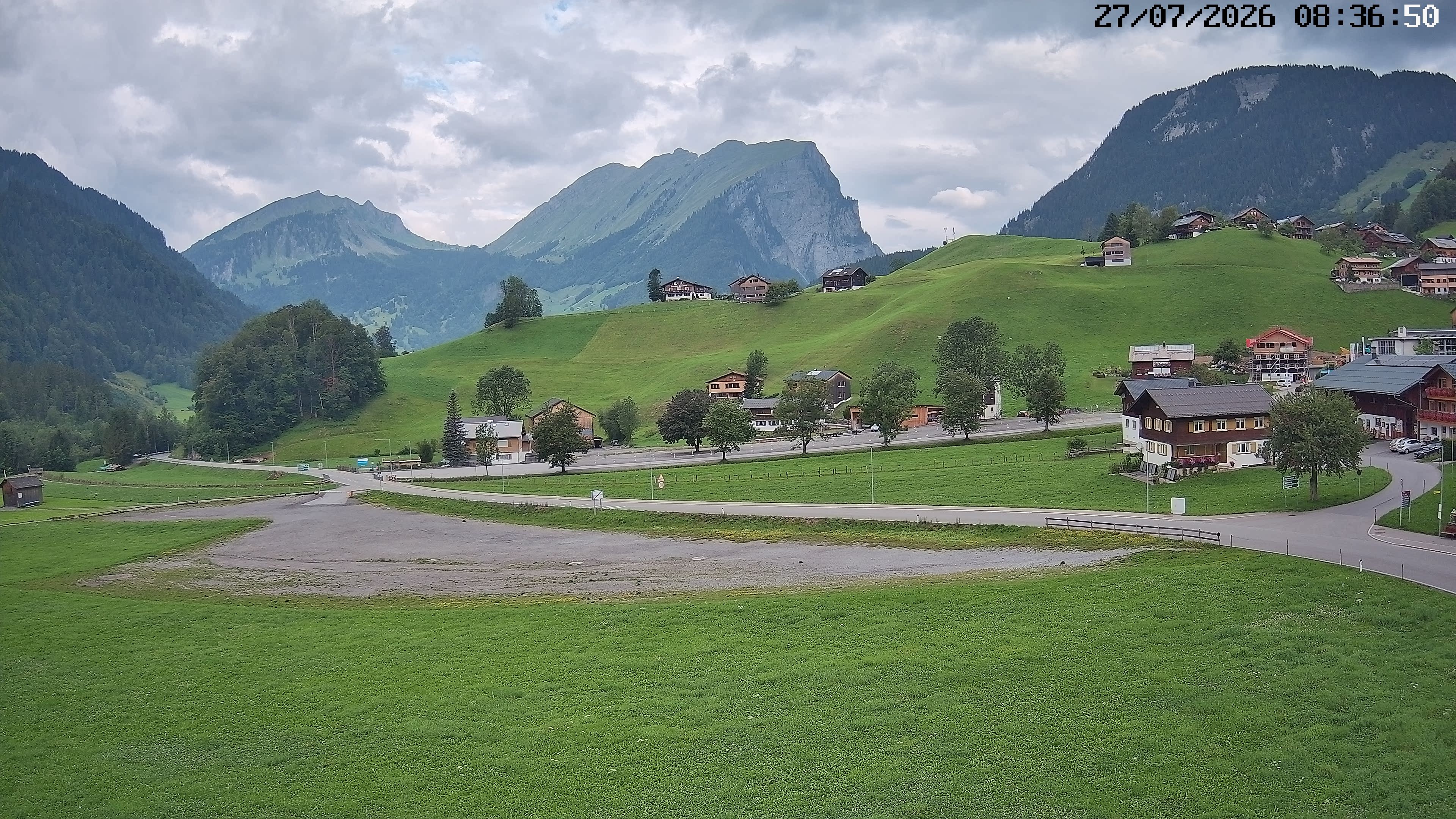 Archiv Foto Webcam Schoppernau: Ausblick Hotel Elisabeth