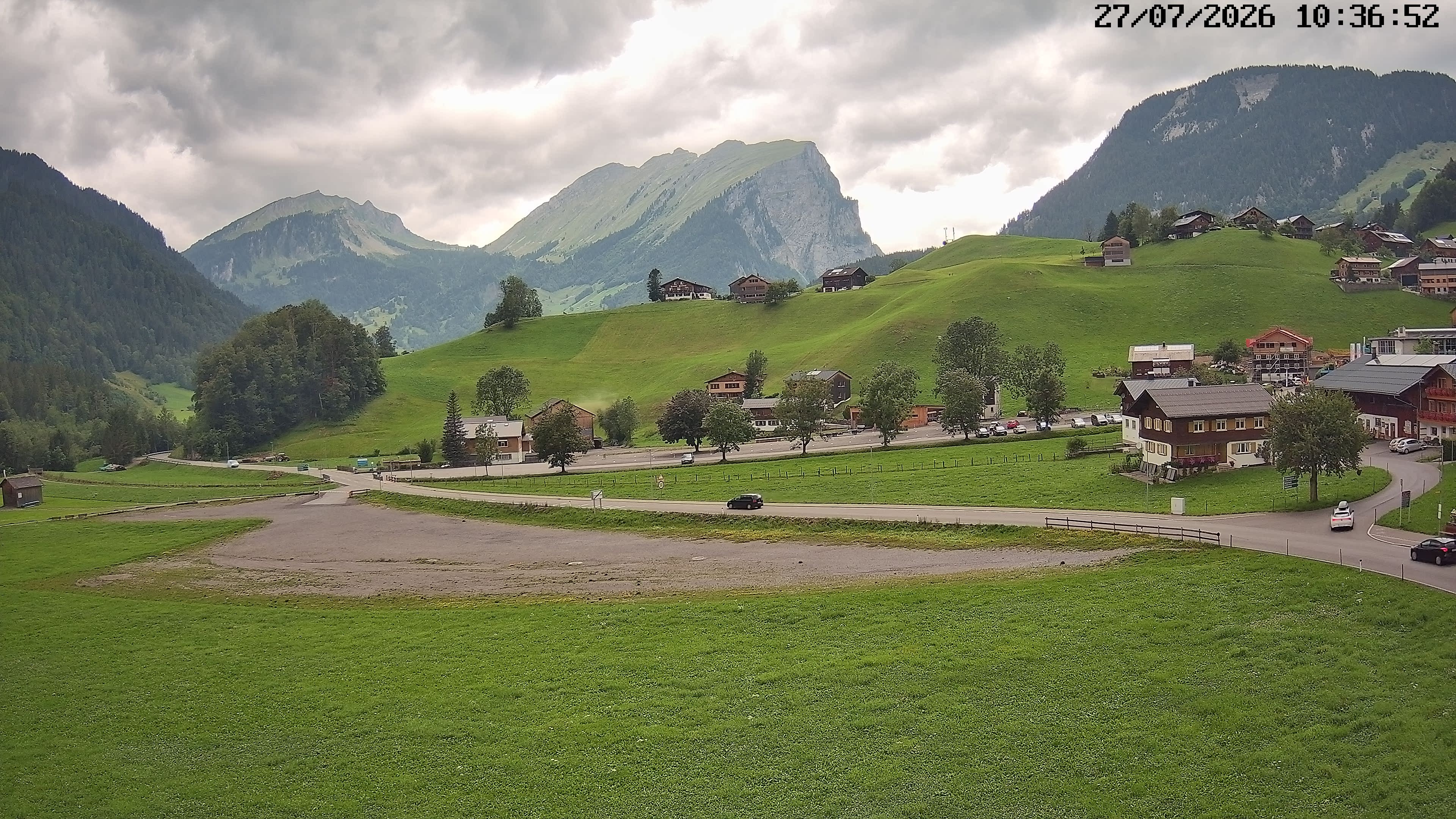 Archiv Foto Webcam Schoppernau: Ausblick Hotel Elisabeth