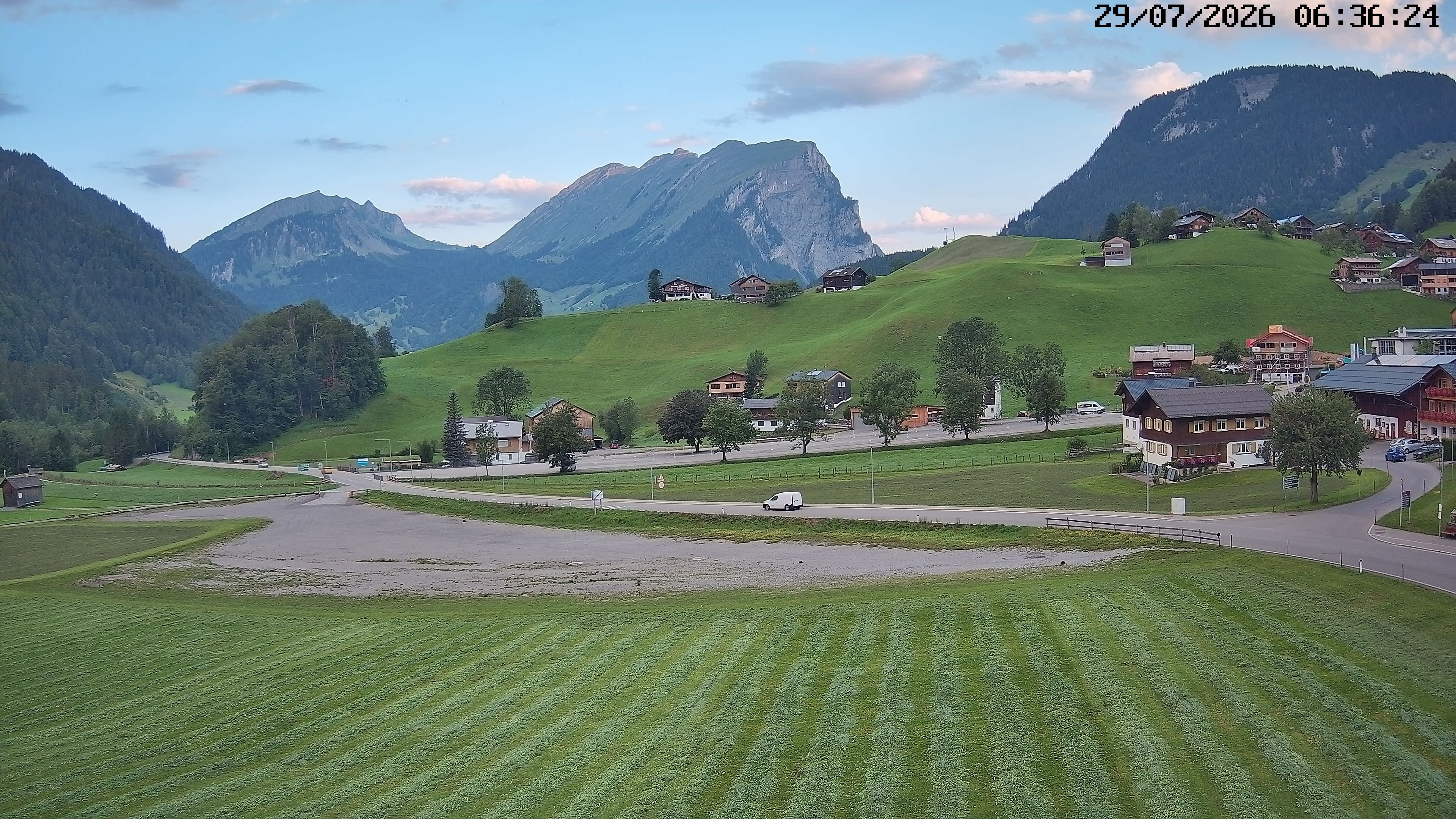 Archiv Foto Webcam Schoppernau: Ausblick Hotel Elisabeth
