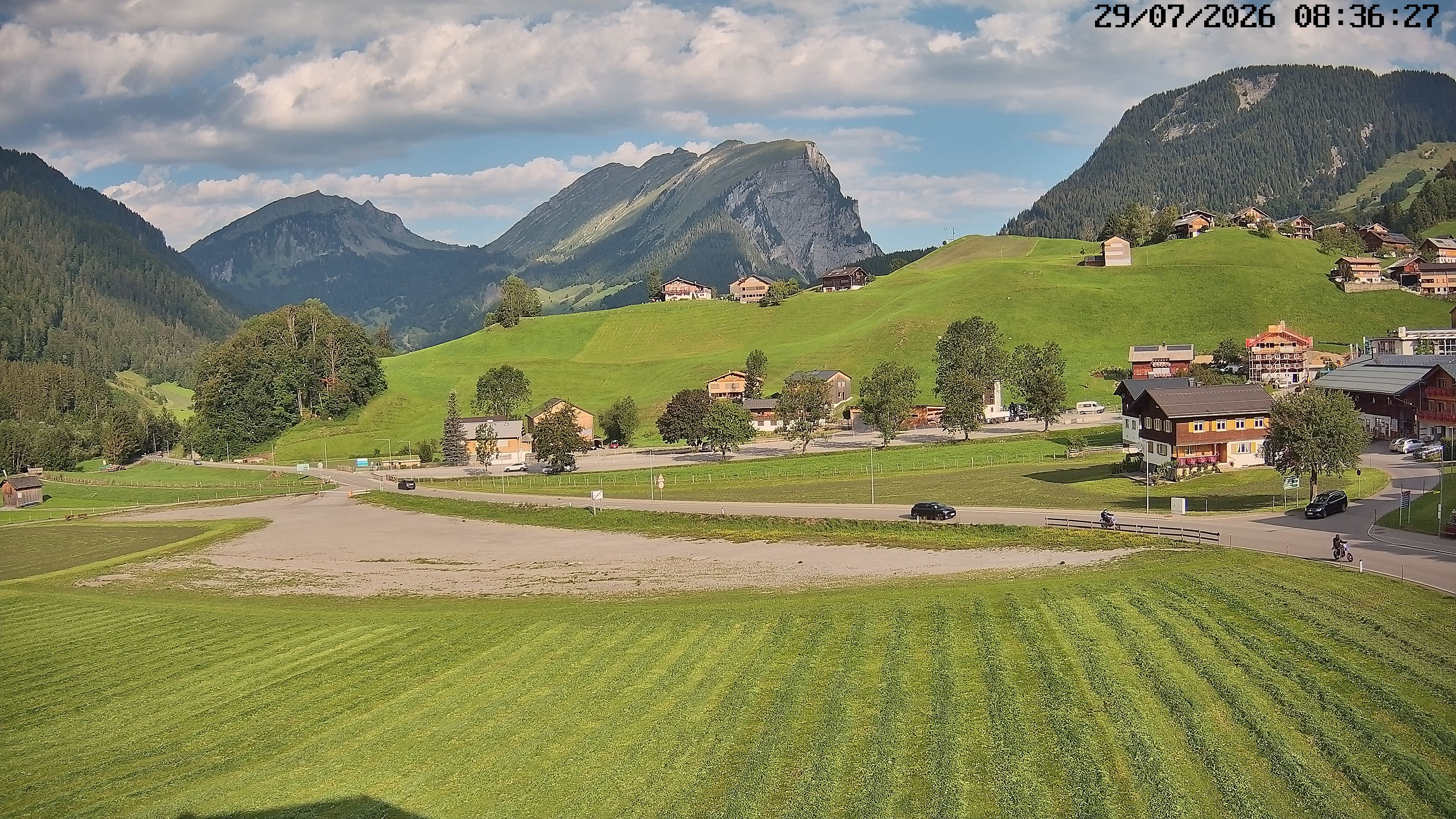 Archiv Foto Webcam Schoppernau: Ausblick Hotel Elisabeth