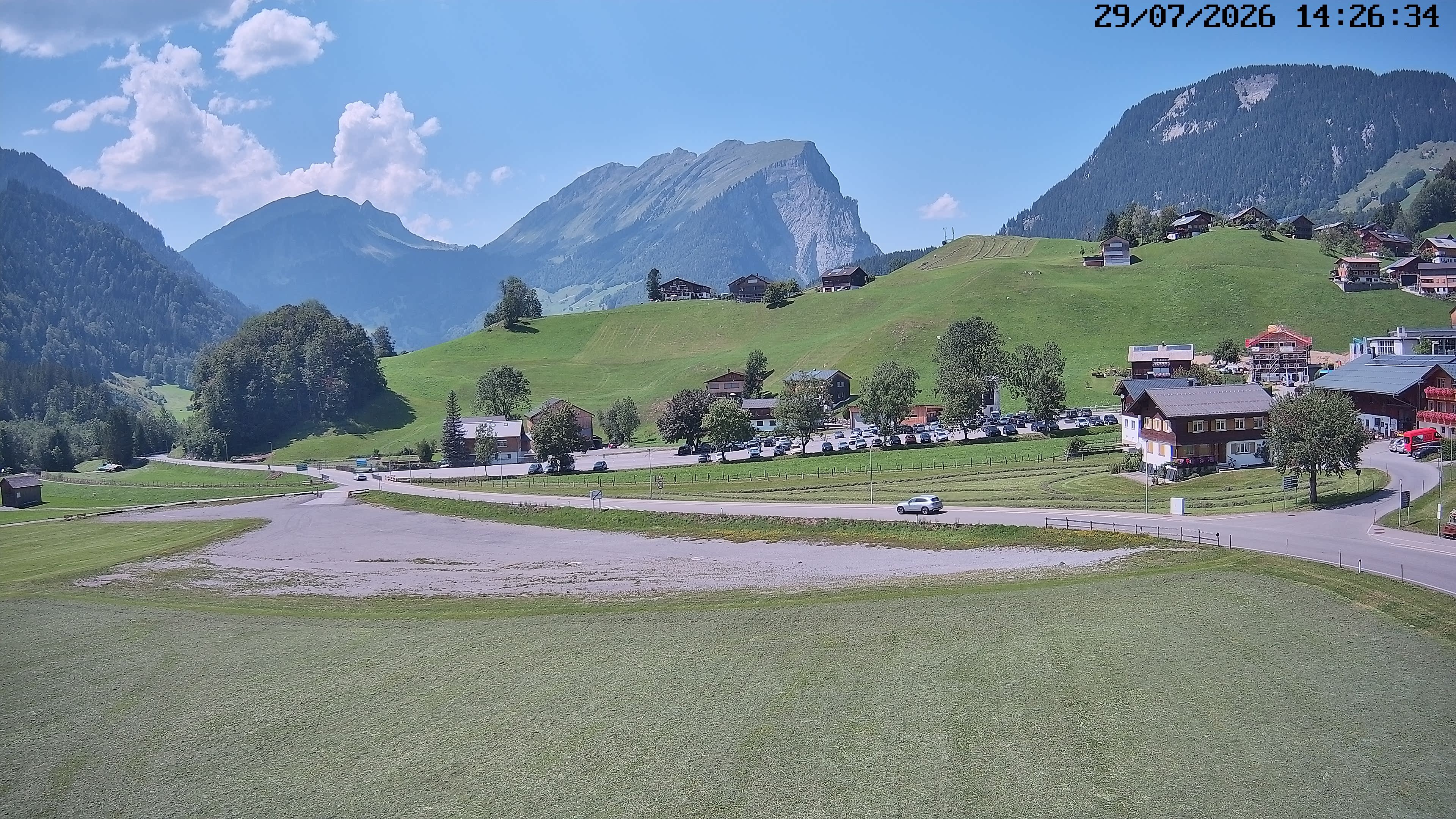 Archiv Foto Webcam Schoppernau: Ausblick Hotel Elisabeth
