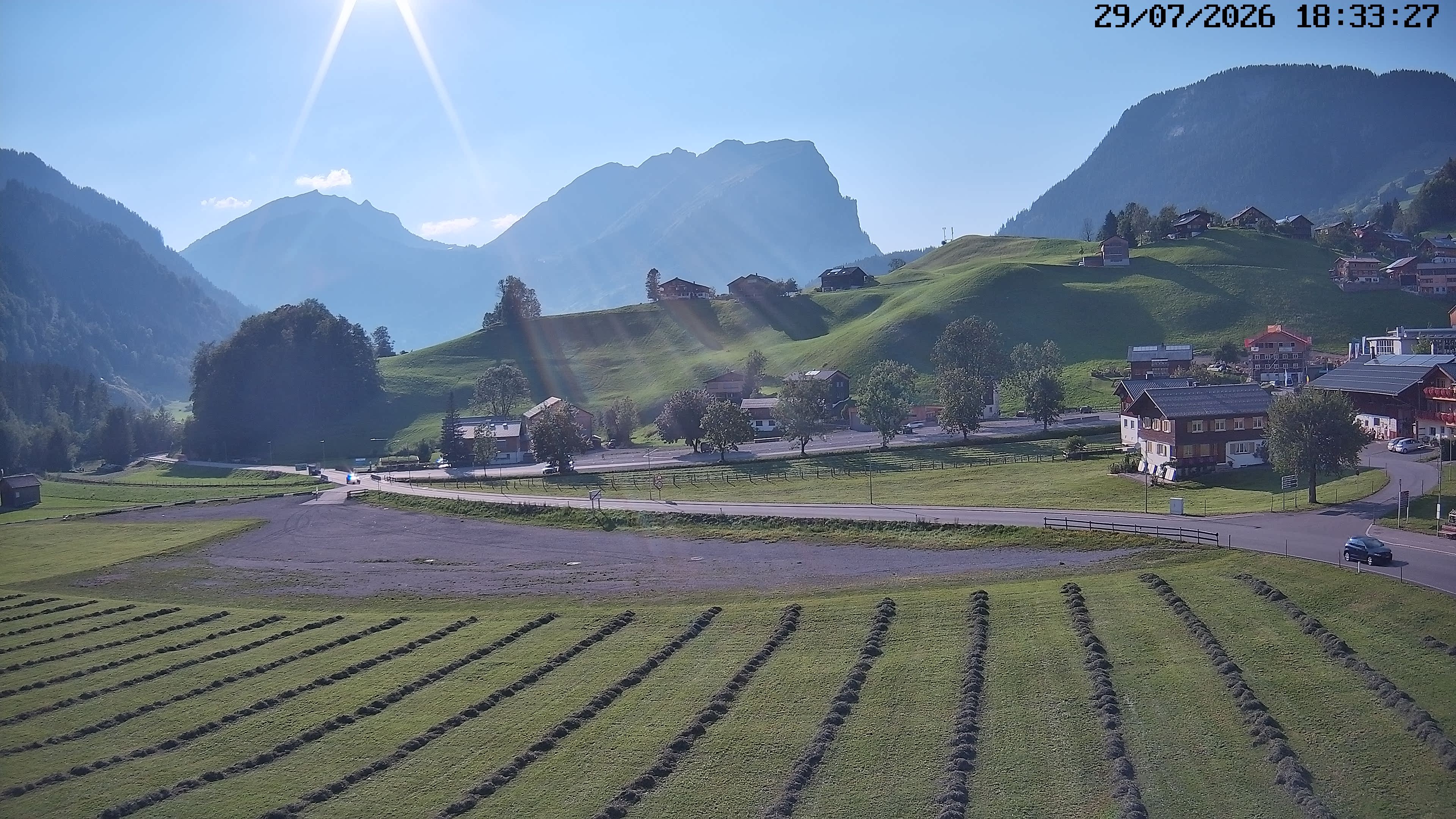 Archiv Foto Webcam Schoppernau: Ausblick Hotel Elisabeth