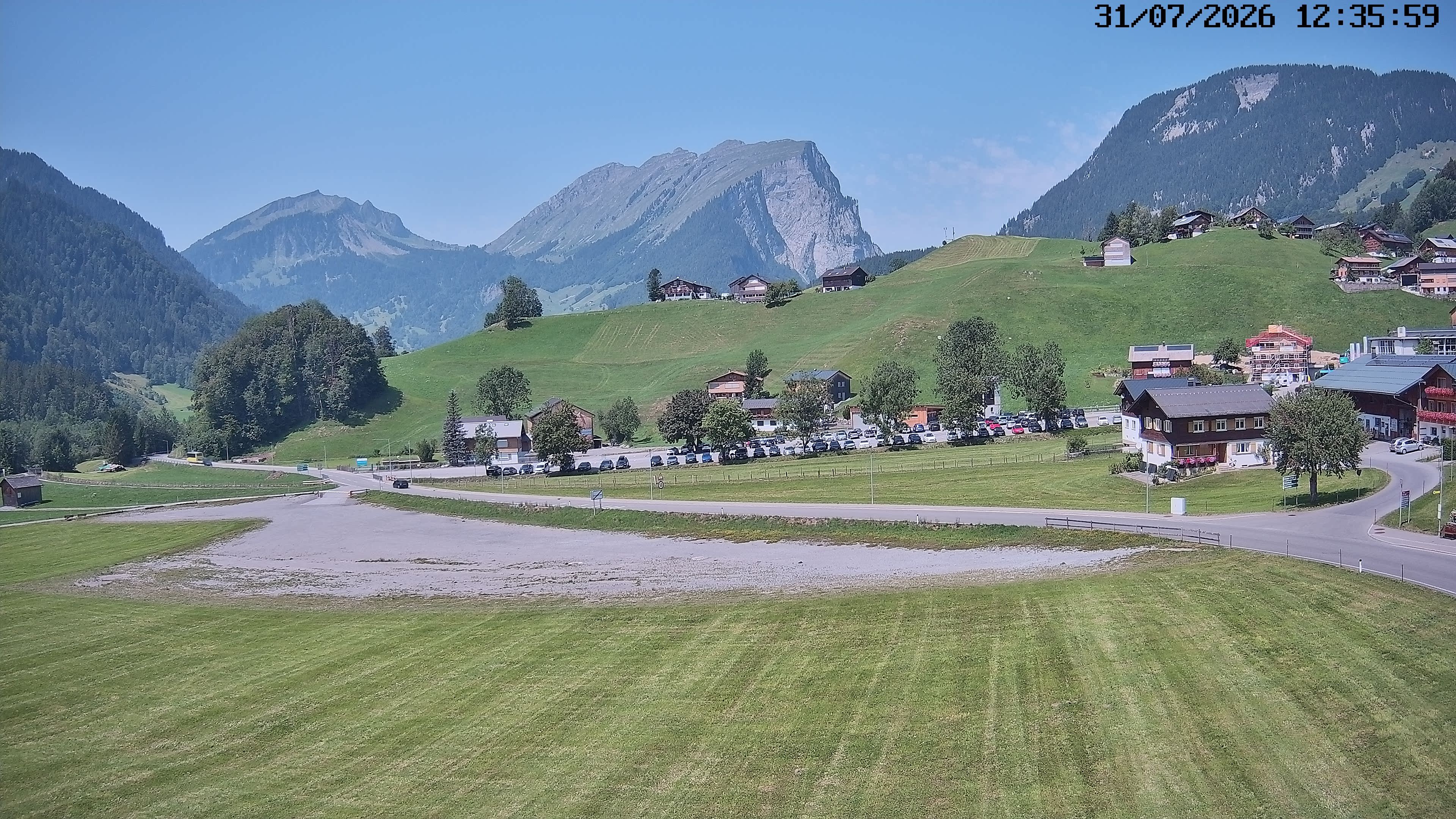Archiv Foto Webcam Schoppernau: Ausblick Hotel Elisabeth